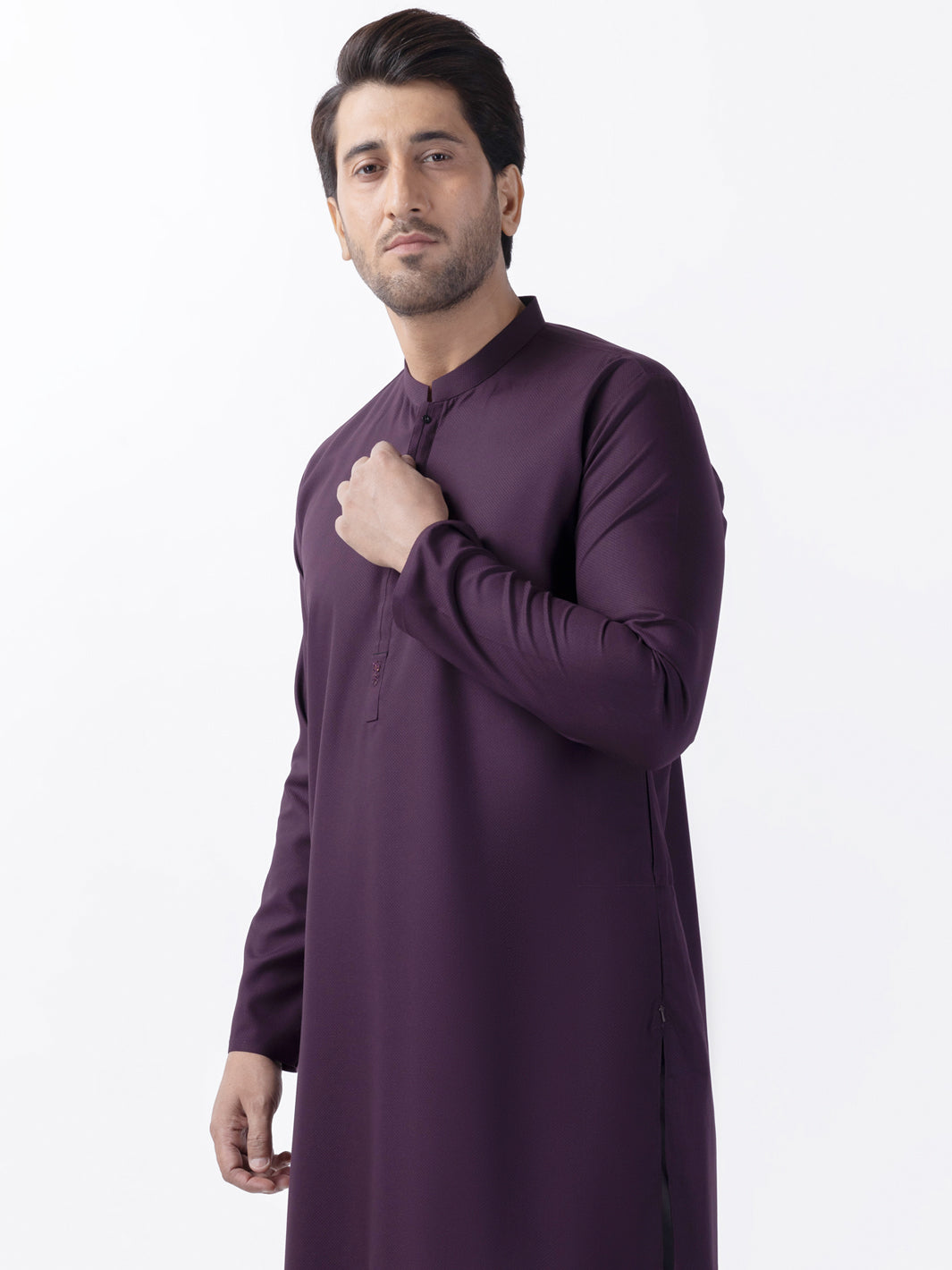 Purple Blended Kurta - AL-K-1167