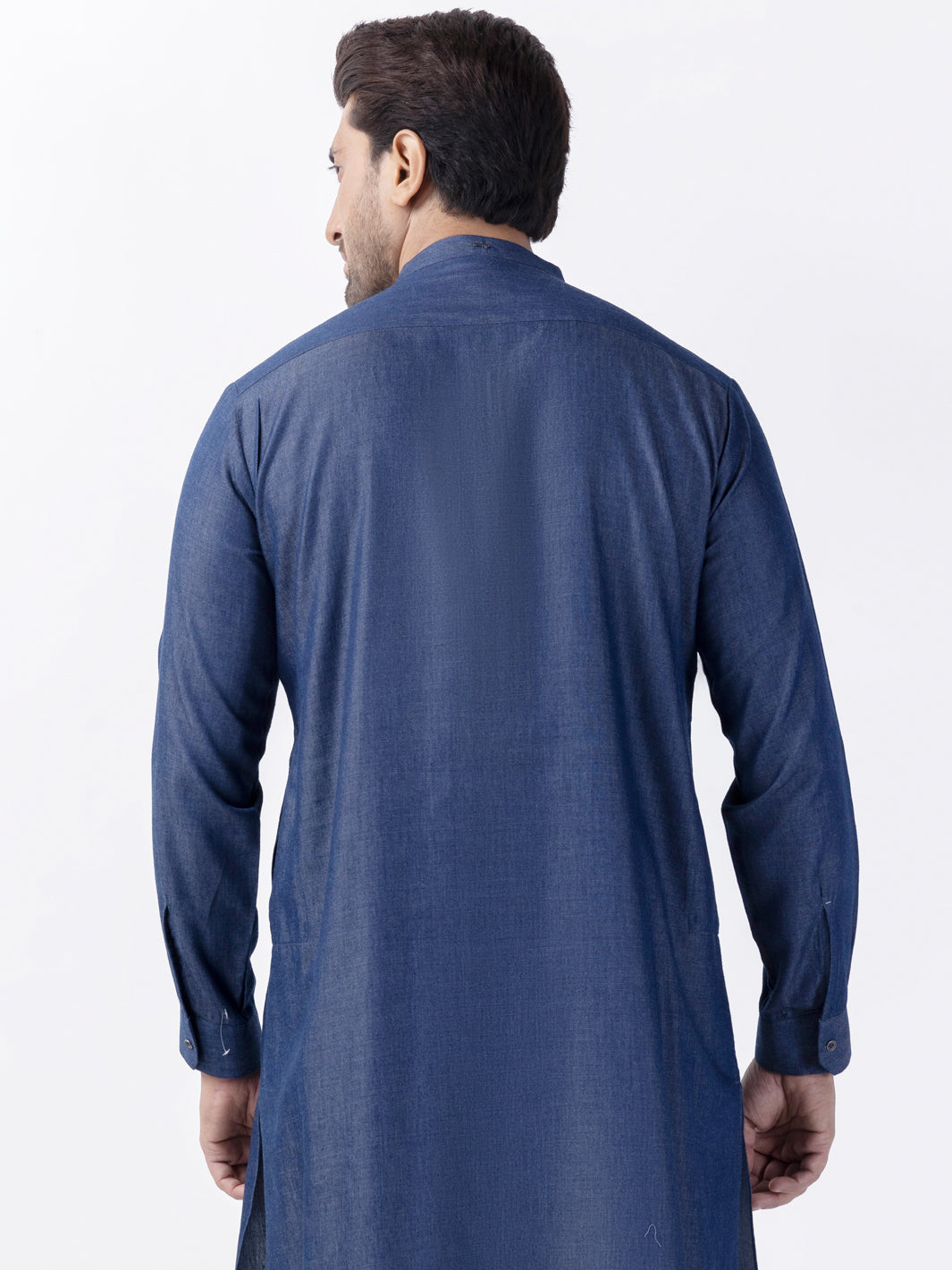 Indigo Blended Kurta - AL-K-1174