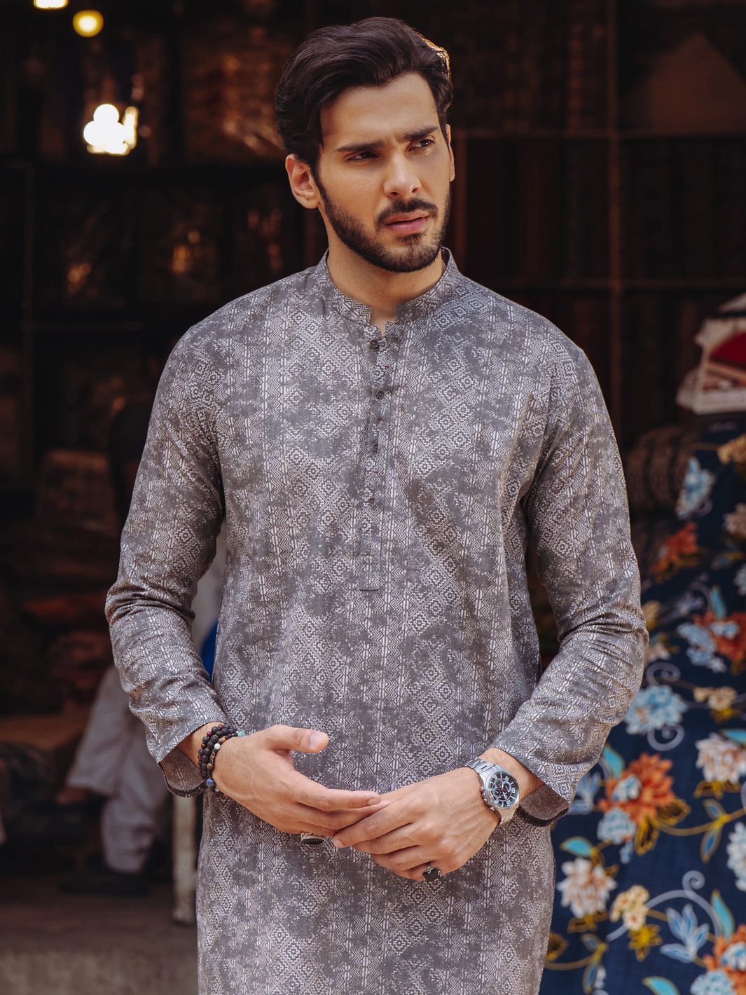 Brown Cotton Kurta - AL-K-1188