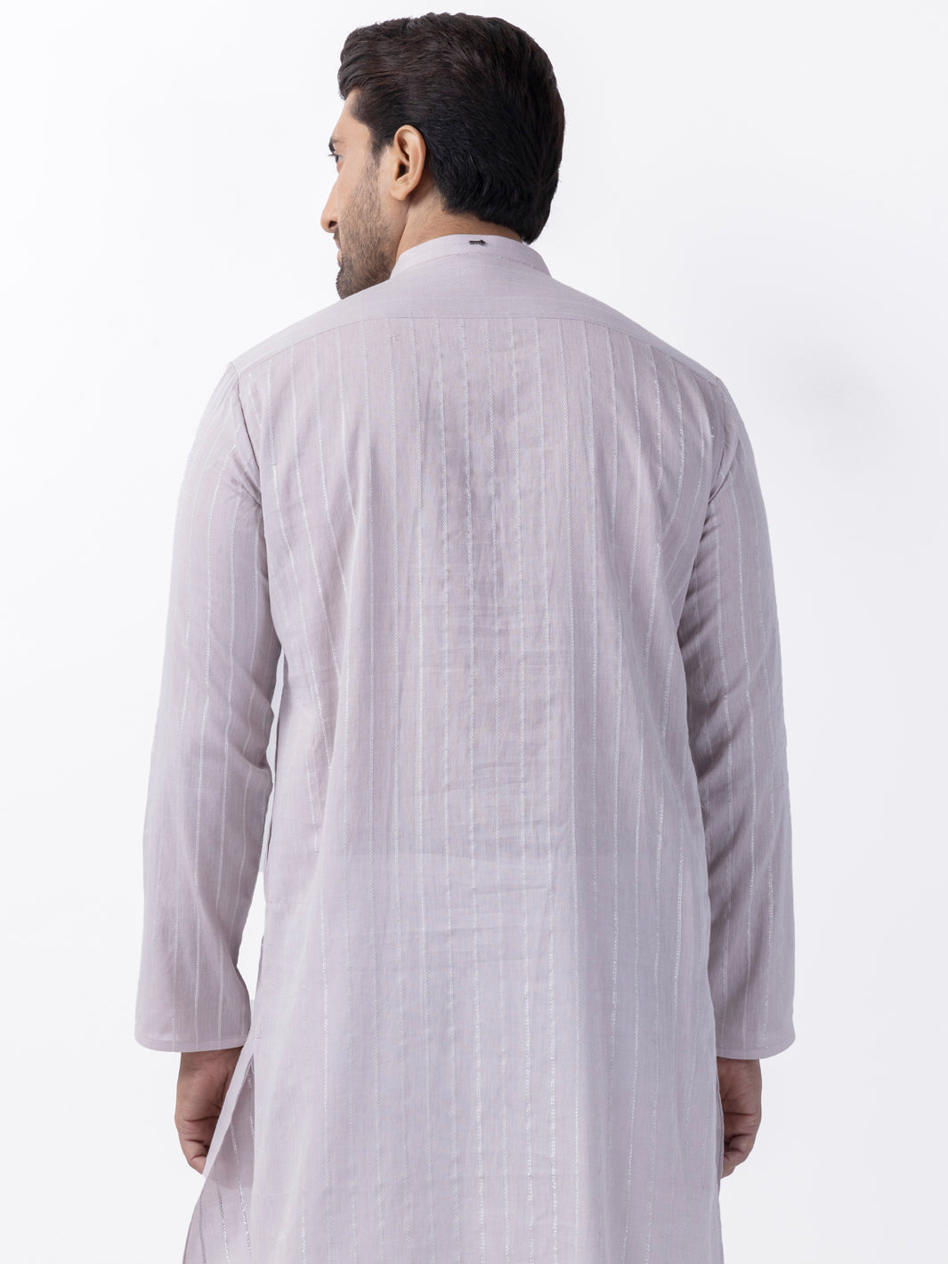 Light Pink Cotton Kurta - AL-K-1196C