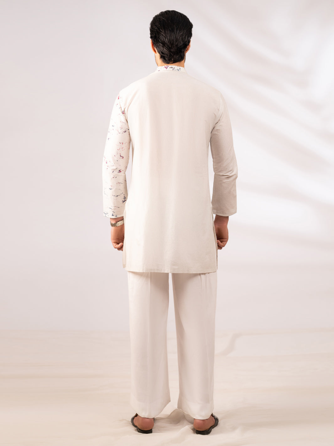 Sky Blue Cotton Kurta - AL-K-1284