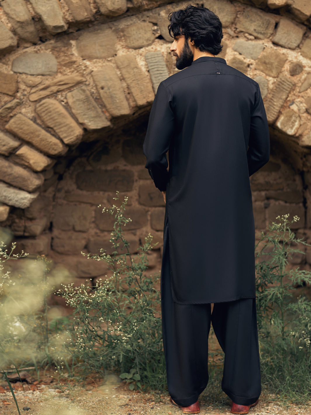 Black Kameez Shalwar - AL-KS-3292