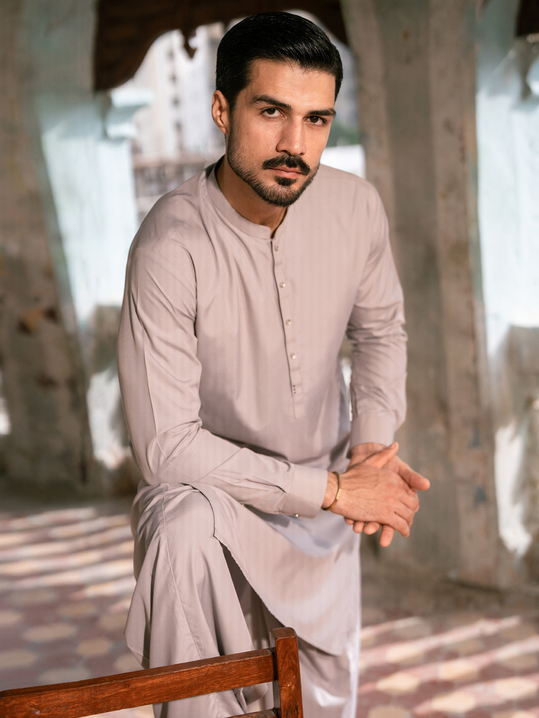 Light Purple Kameez Shalwar - AL-KS-3384