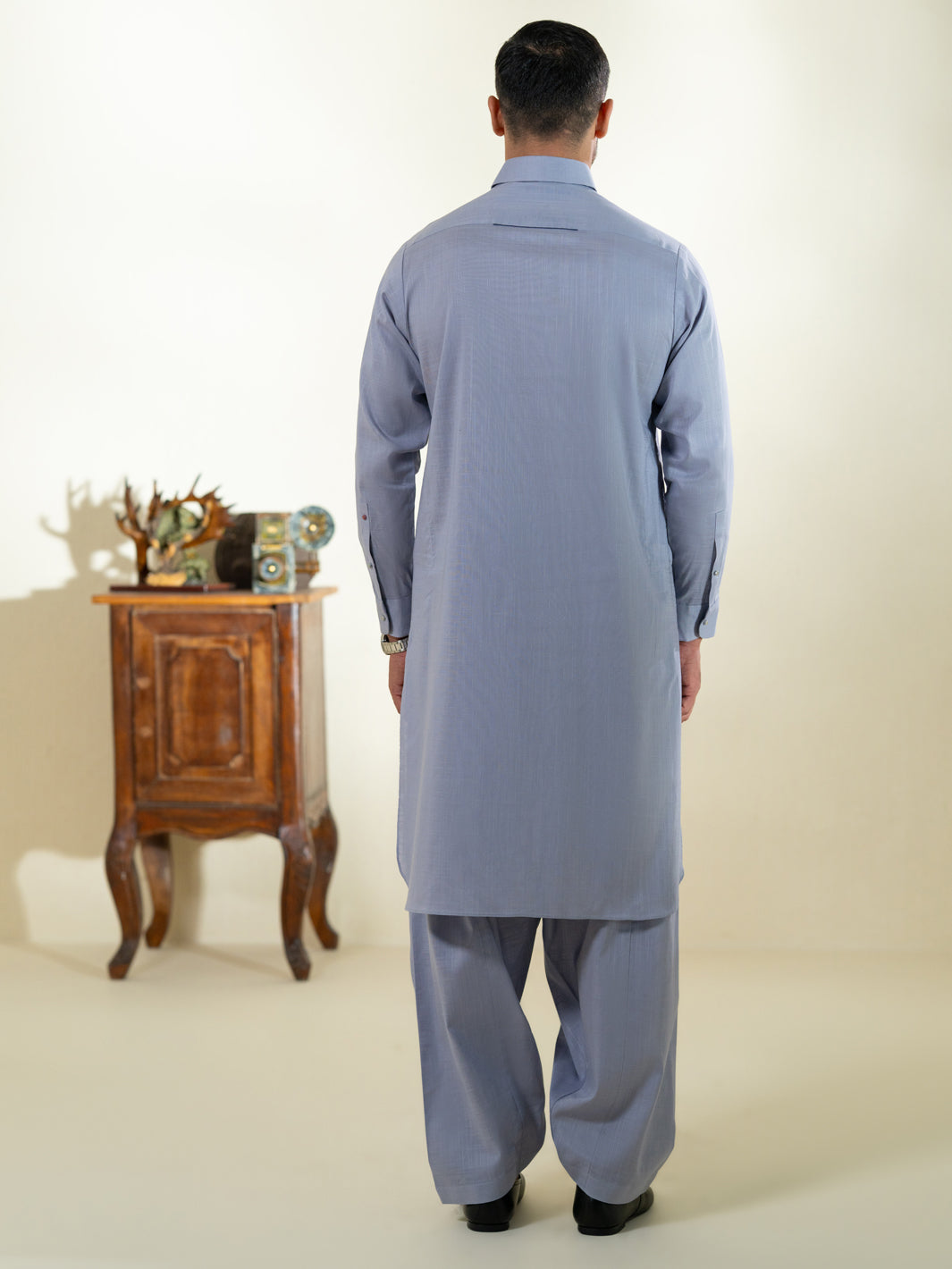 Purple Cotton Kameez Shalwar - ALWA-KS-574