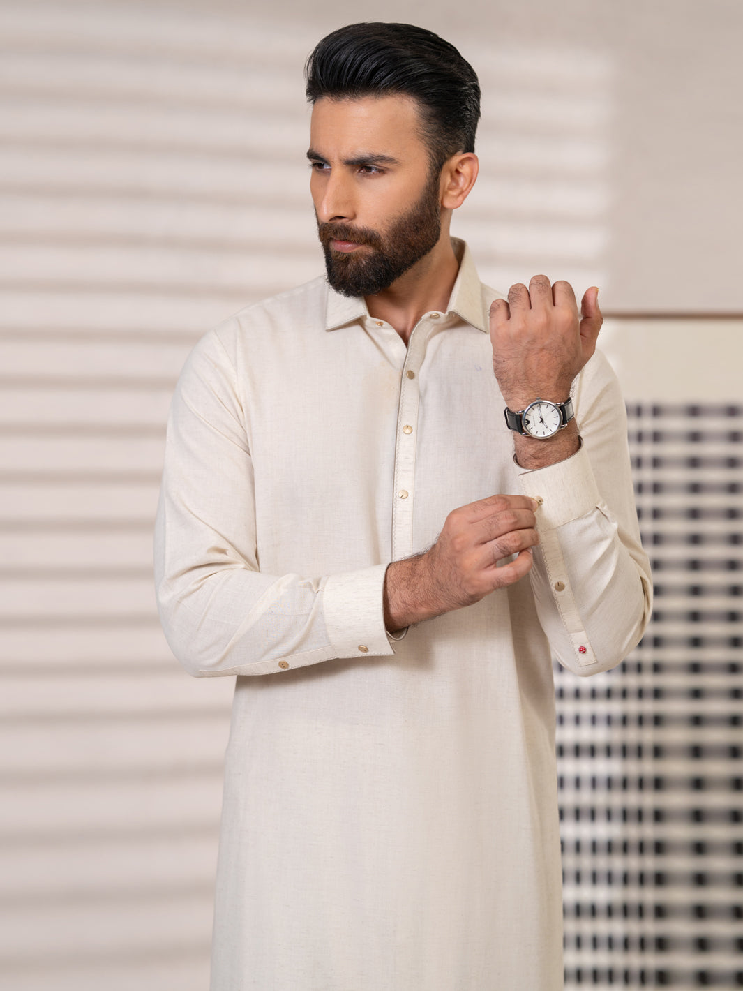 Ivory Kameez Shalwar - ALWA-KS-649