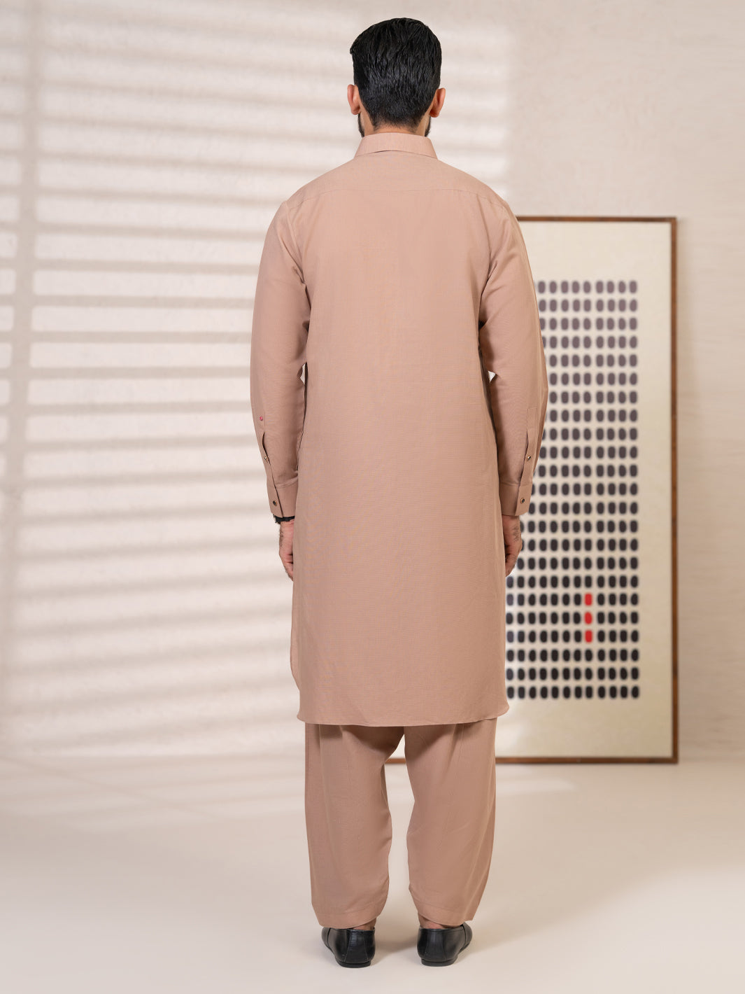Brown Kameez Shalwar - ALWA-KS-650