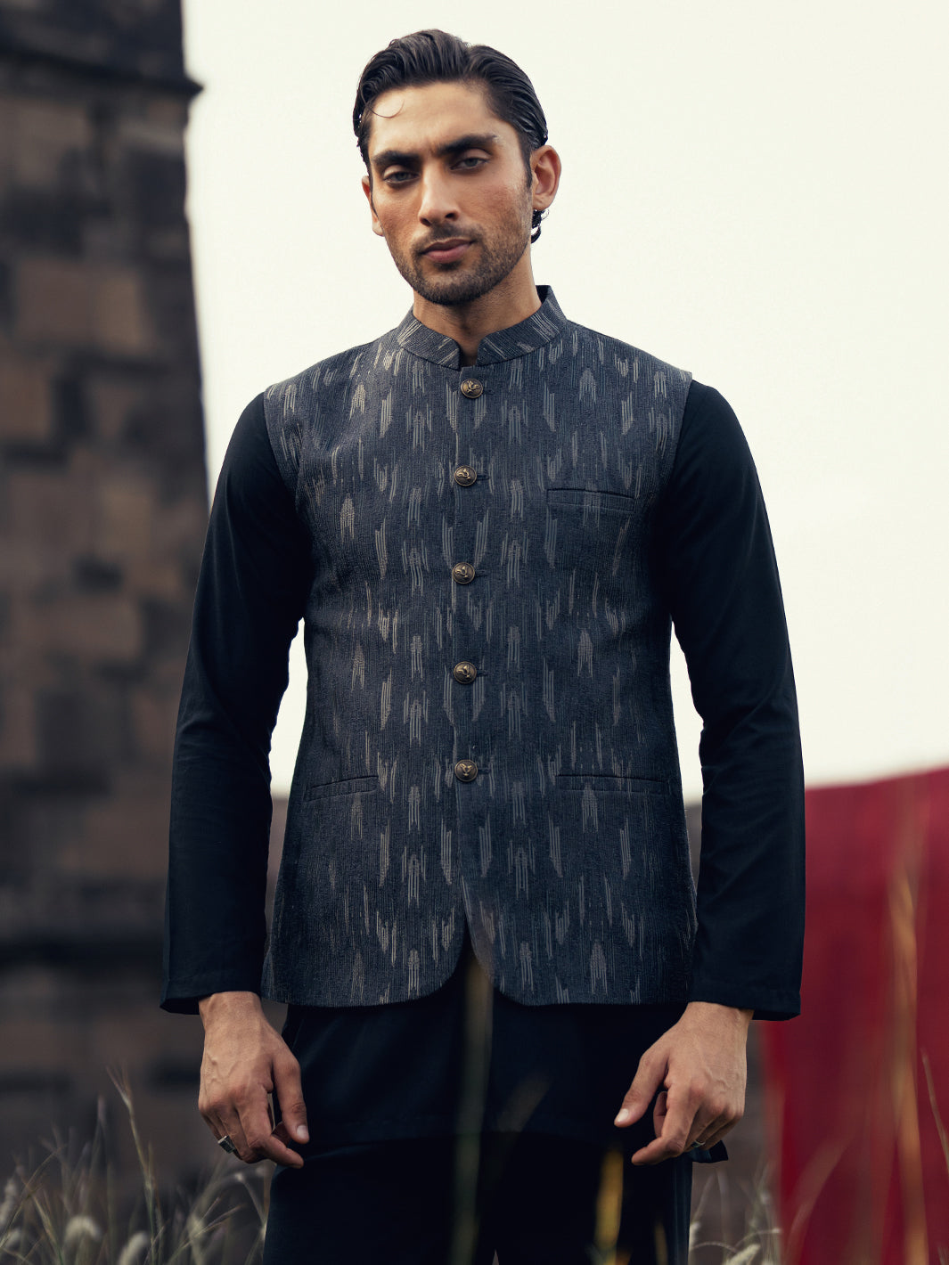 Charcoal Grey Formal Waistcoat - AL-WC-606