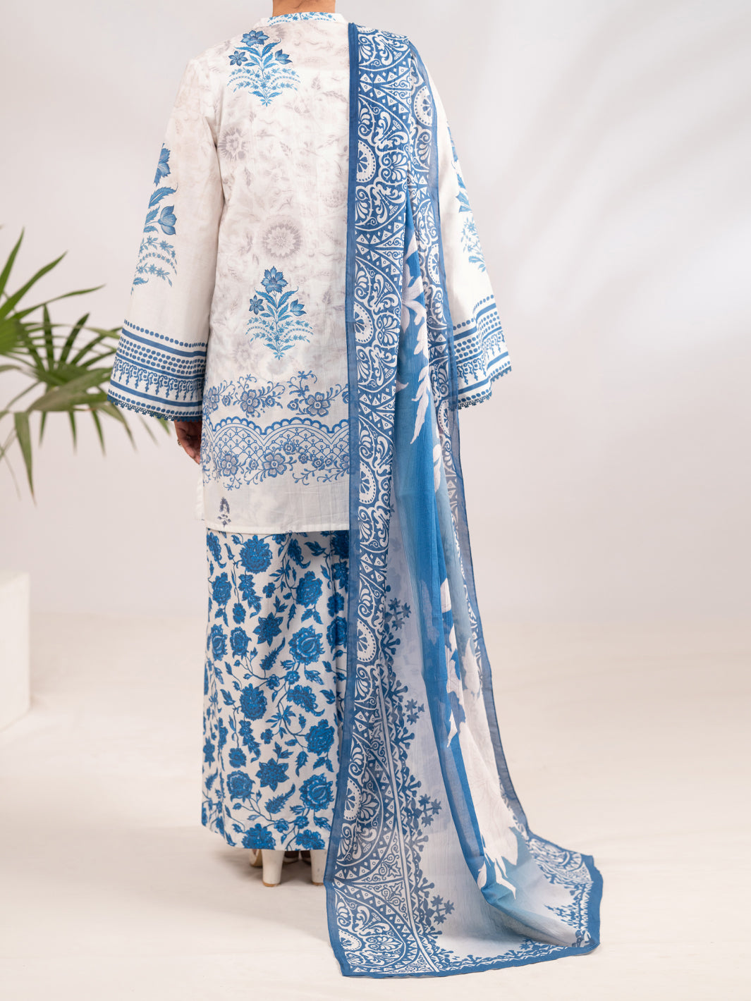 Blue Lawn 3Pc Stitched - ALP-3PS-2287