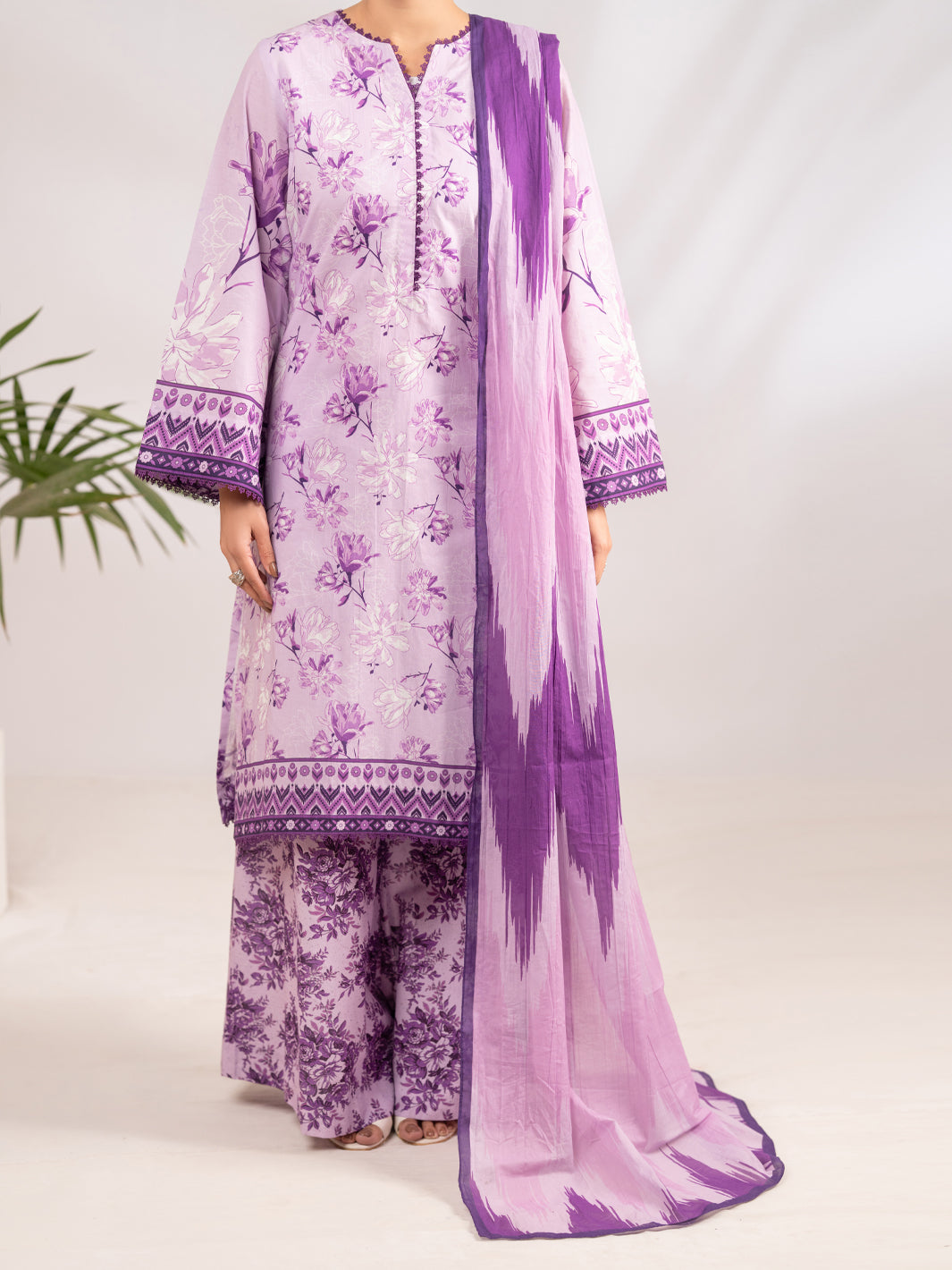 Light Purple Lawn 3Pc Stitched - ALP-3PS-2289