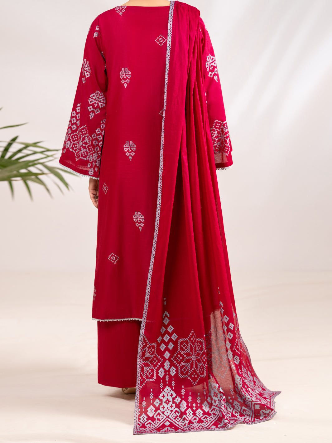 Fuchsia Lawn 3Pc Stitched - ALP-3PS-2295