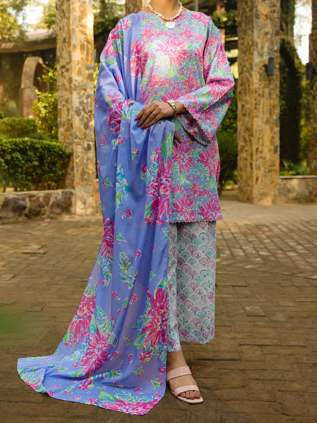 Light Purple Lawn 3Pc Stitched - ALP-3PS-2300