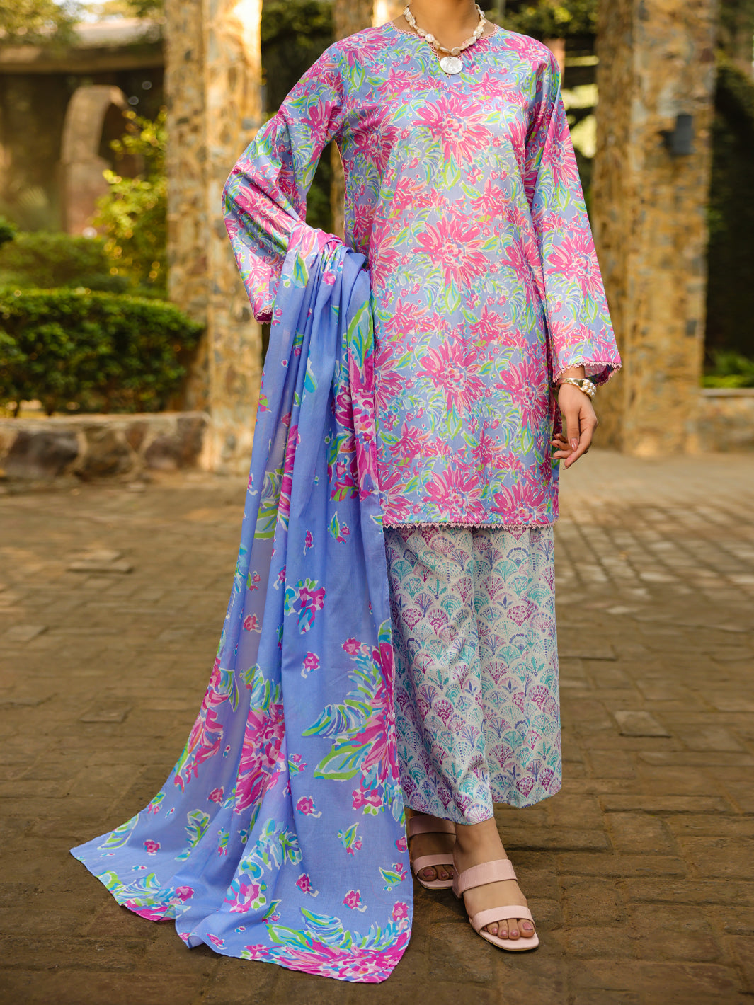 Light Purple Lawn 3Pc Stitched - ALP-3PS-2300