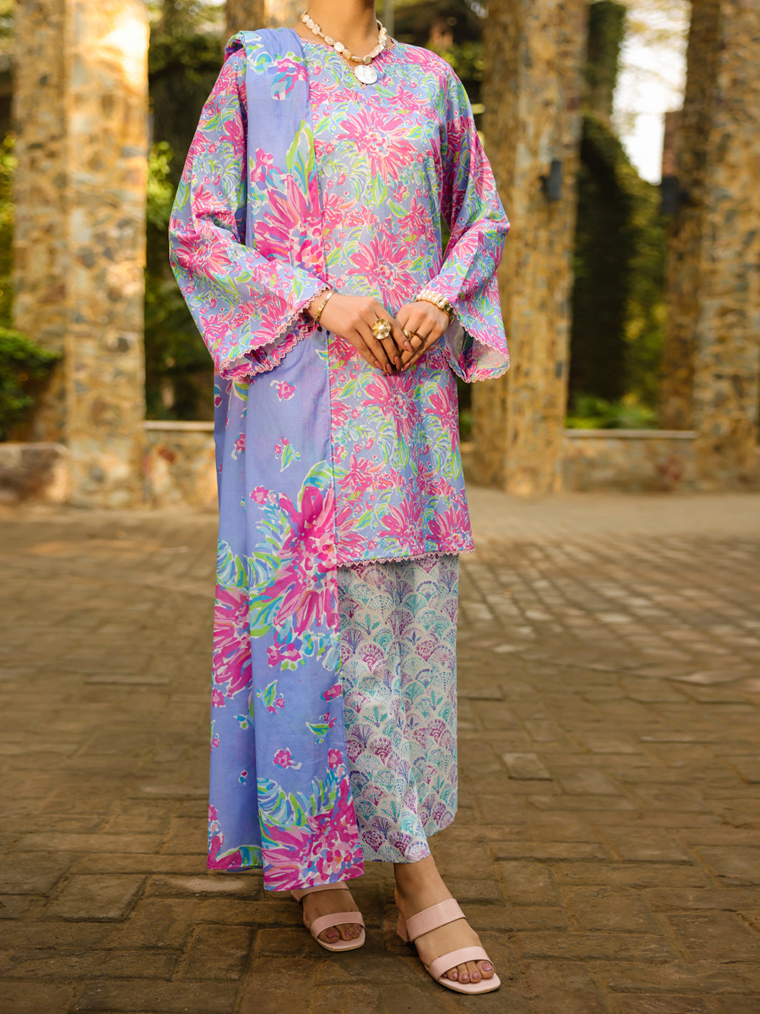Light Purple Lawn 3Pc Stitched - ALP-3PS-2300