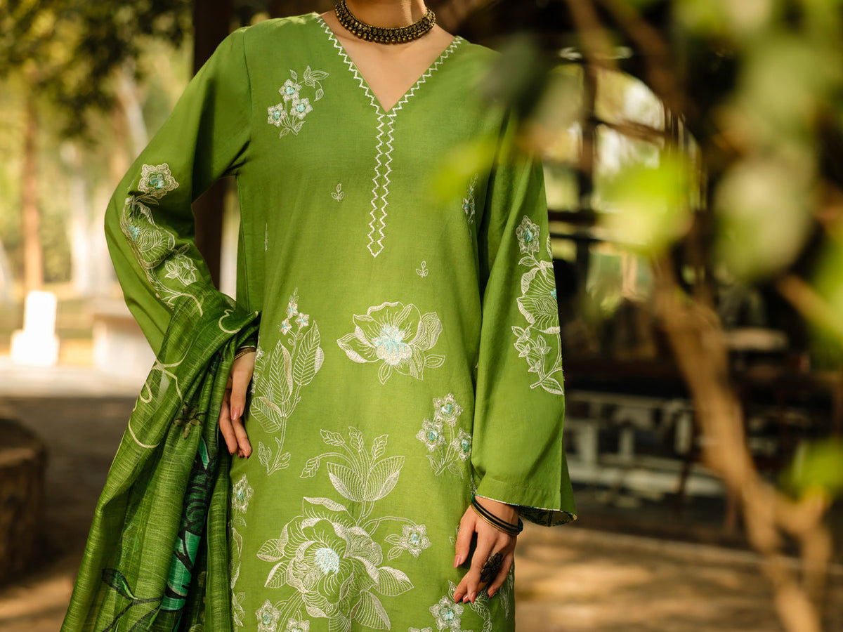 Green Lawn 3Pc Unstitched - ALP-3PS-2309