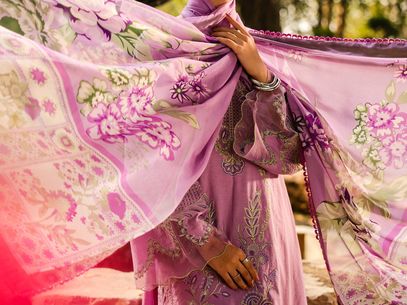 Purple Lawn Stitched 3Pc - ALP-3PS-2376