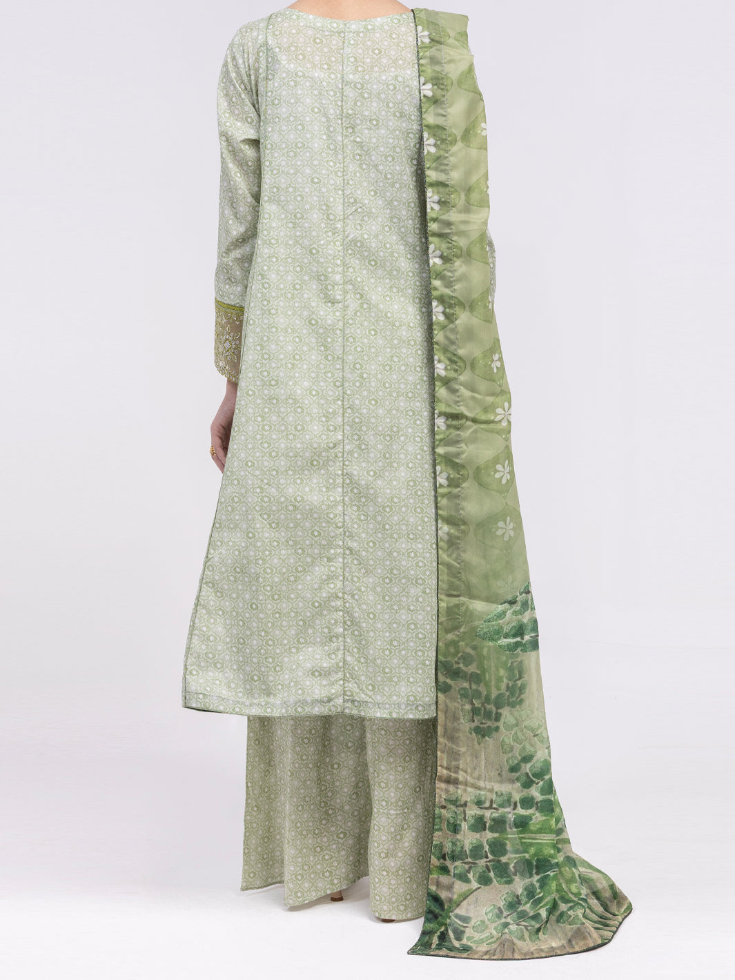 Light Green Lawn 3Pc Unstitched - ALP-3PS-2425