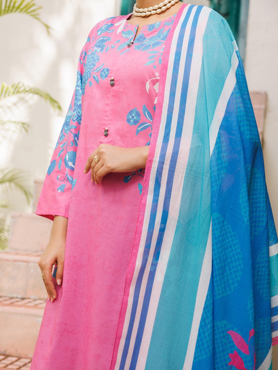 Pink Lawn Stitched 3Pc - ALP-3PS-2561