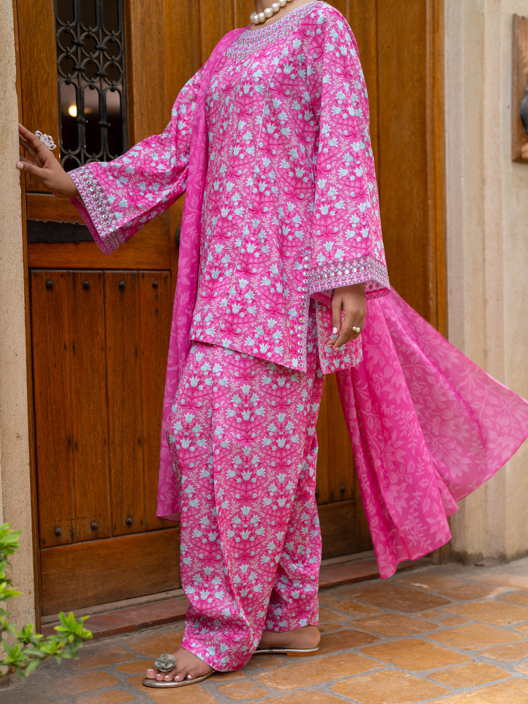 Pink Lawn Stitched 3Pc - ALP-3PS-2580