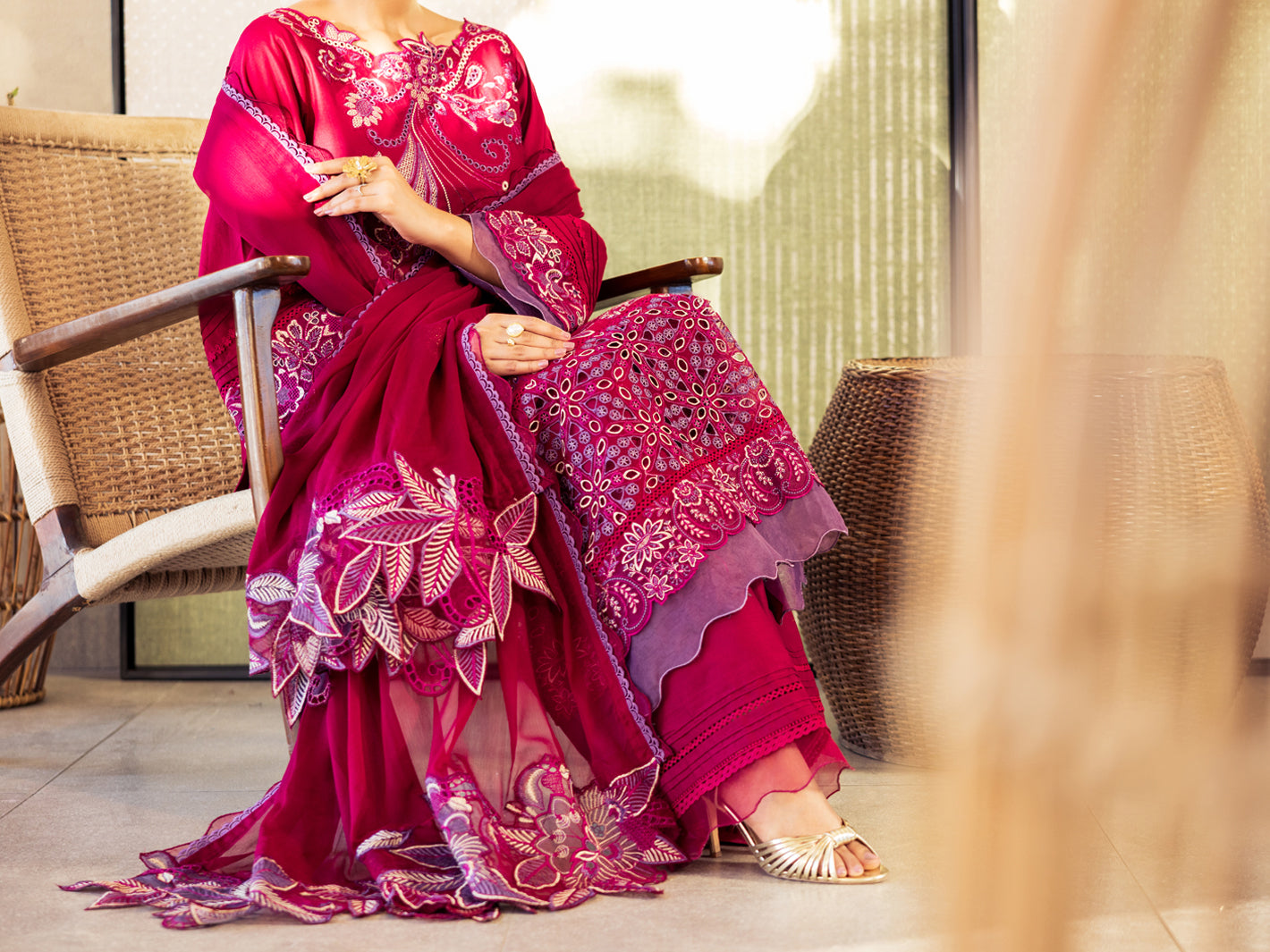 Fuchsia Lawn Unstitched 3Pc - ALP-3PS-2644