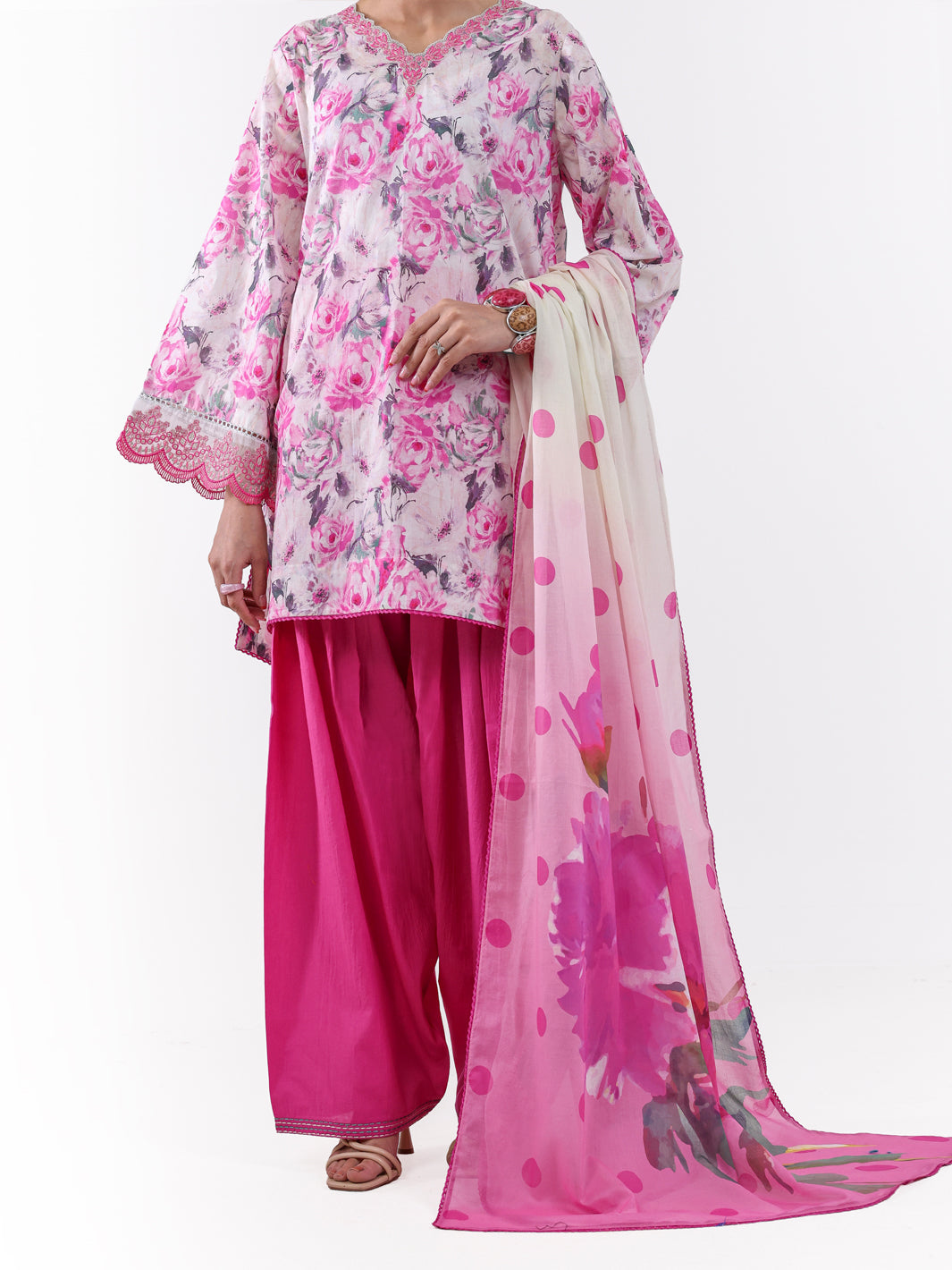 Pink Lawn 2Pc Unstitched - ALP-2PS-LKD-2474