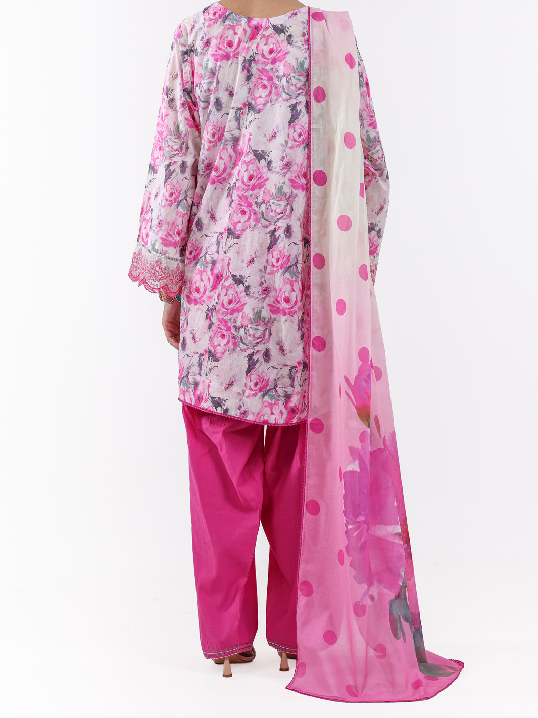 Pink Lawn 2Pc Unstitched - ALP-2PS-LKD-2474
