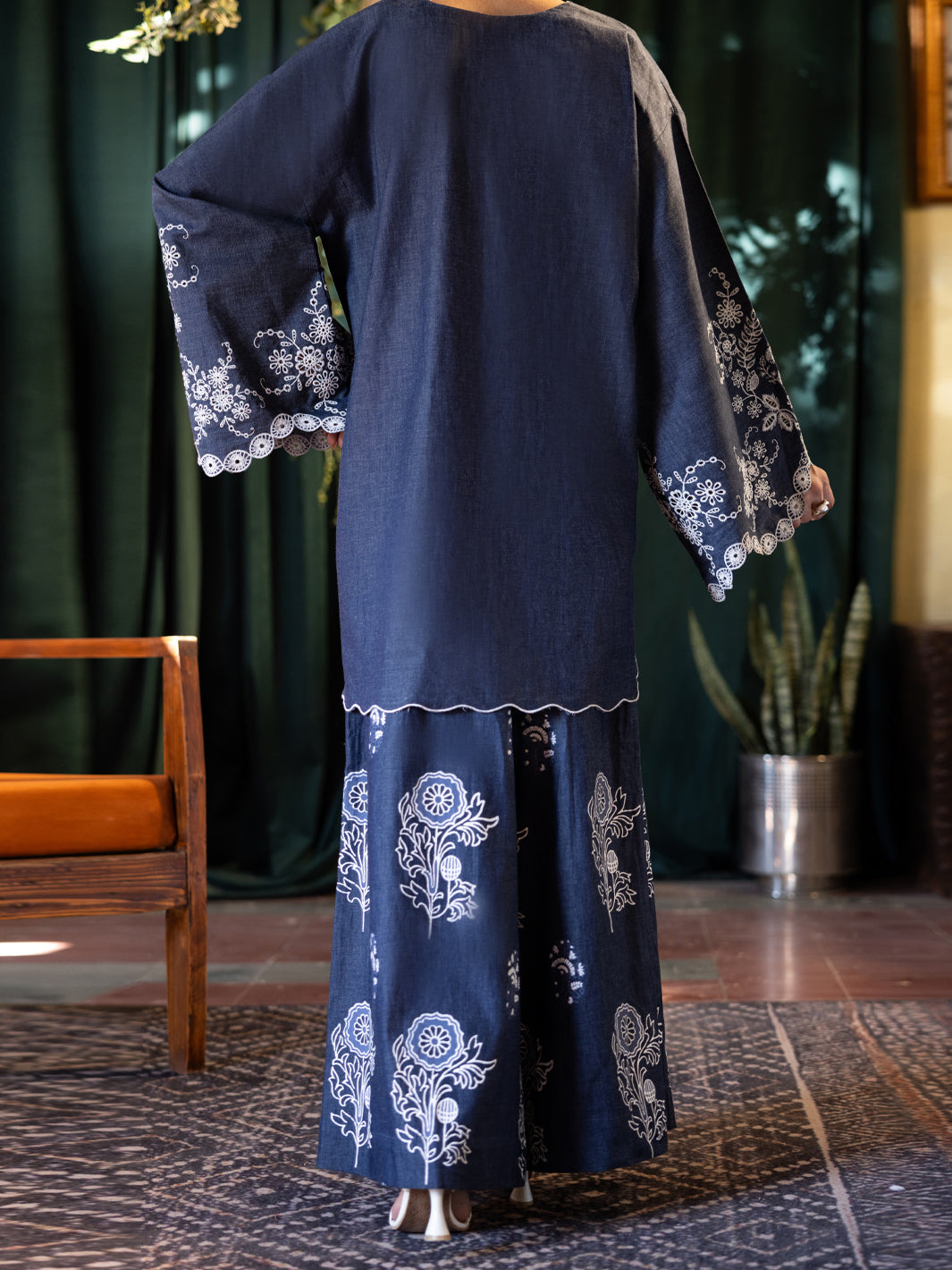 Blue Denim Stitched 2PC - ALP-2PS-LKS-2782
