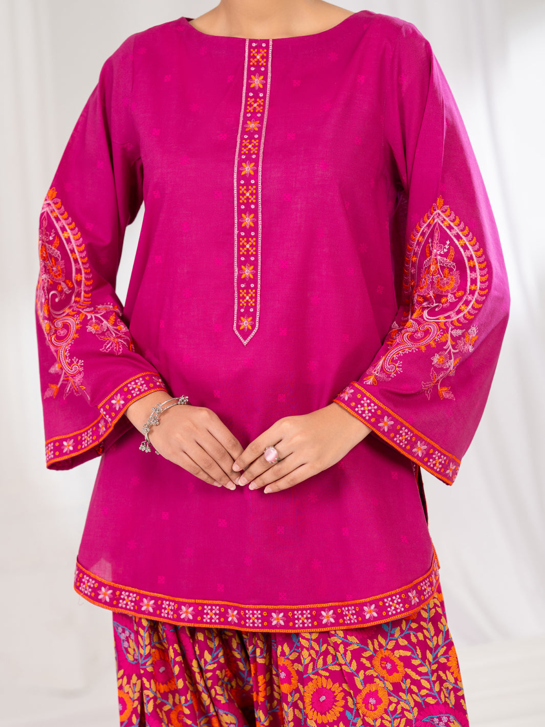 Pink Lawn Stitched 2Pc - ALP-2PS-LKS-2796