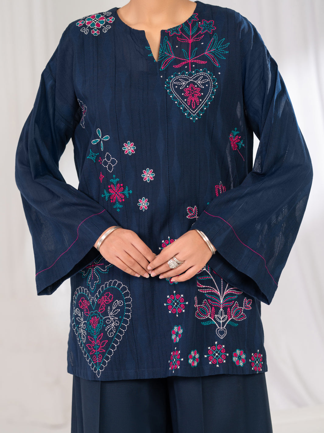 Blue Dobby Stitched 2Pc - ALP-2PS-LKS-2841