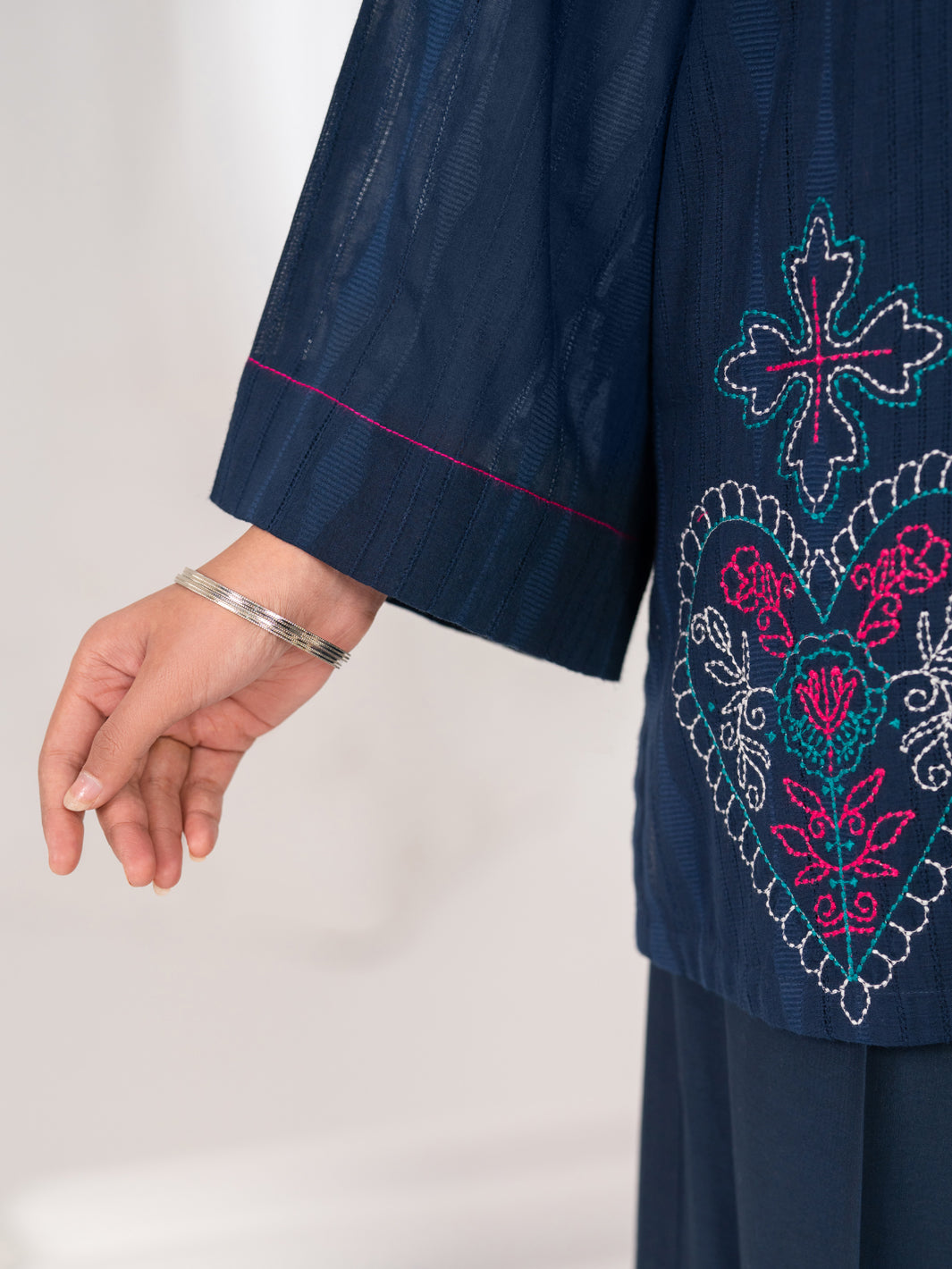 Blue Dobby Stitched 2Pc - ALP-2PS-LKS-2841