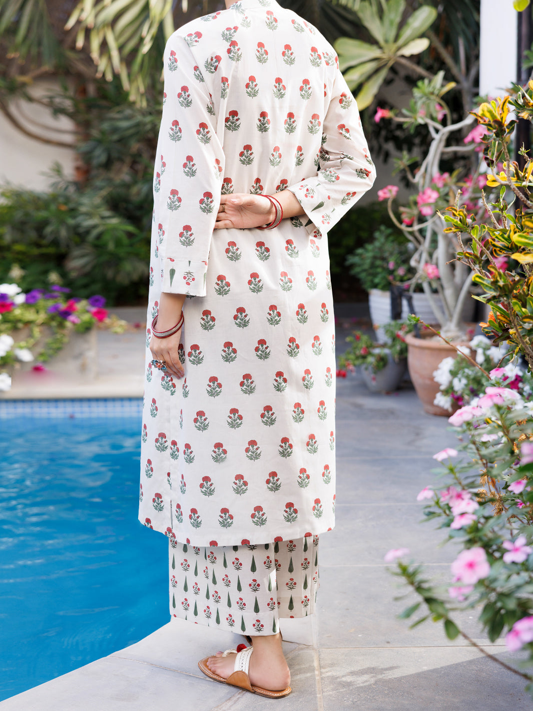 Off White Lawn Co-Ord Set - ALP-2PS-SLKS-2769
