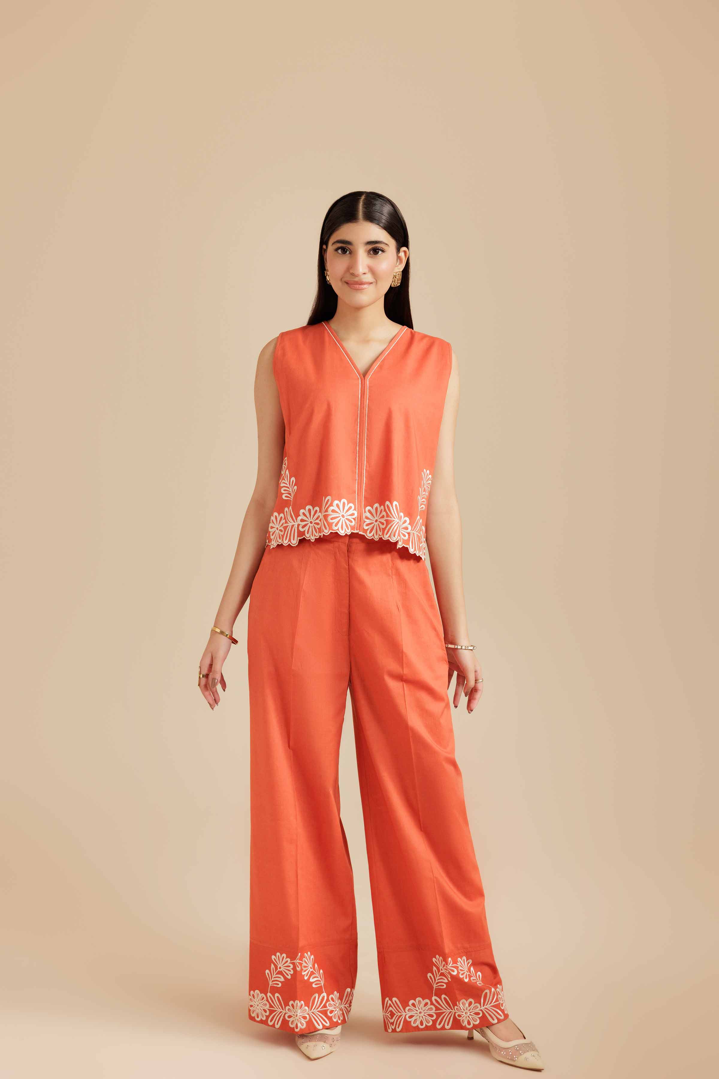 2 Piece - Embroidered Suit - AS25-117