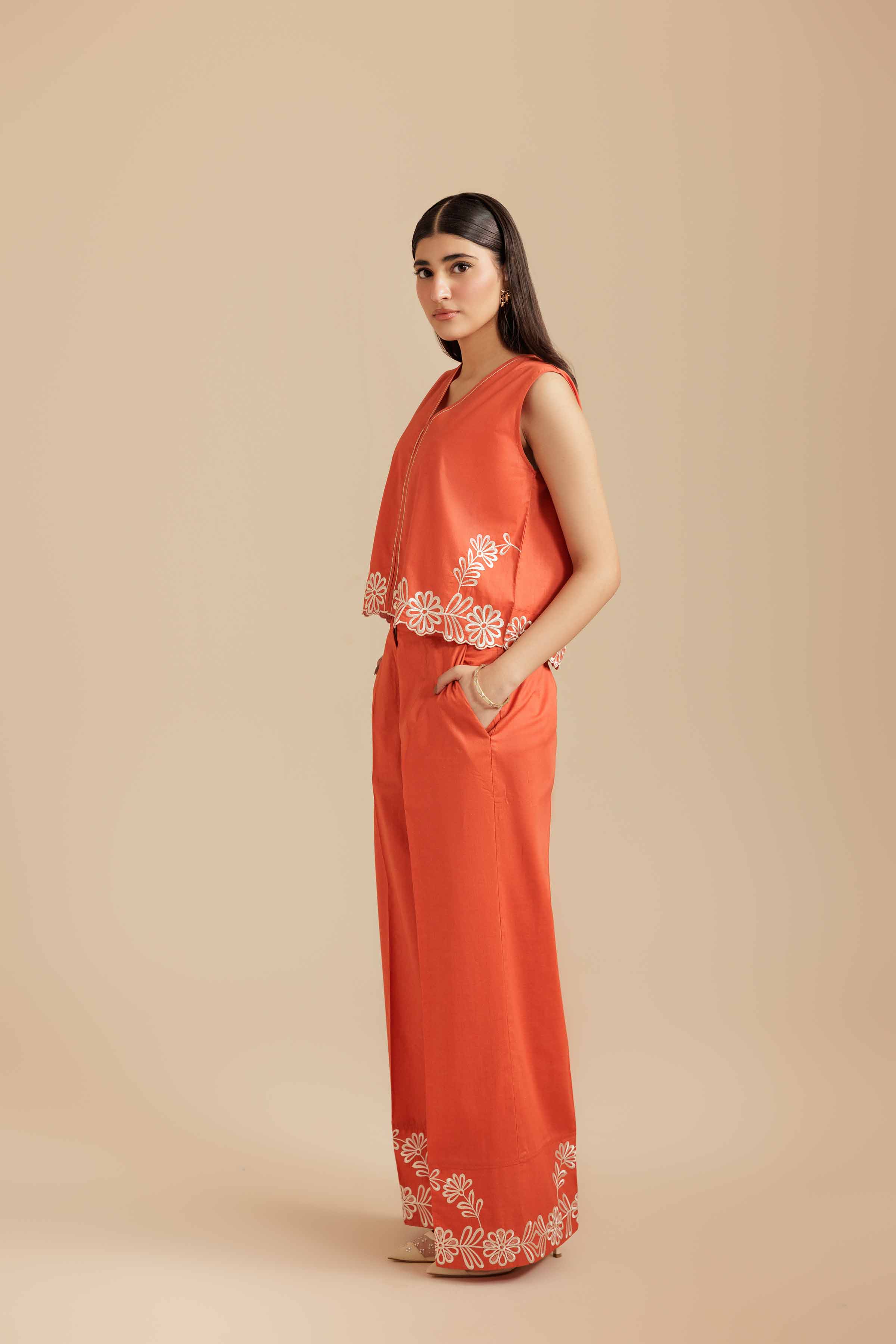 2 Piece - Embroidered Suit - AS25-117