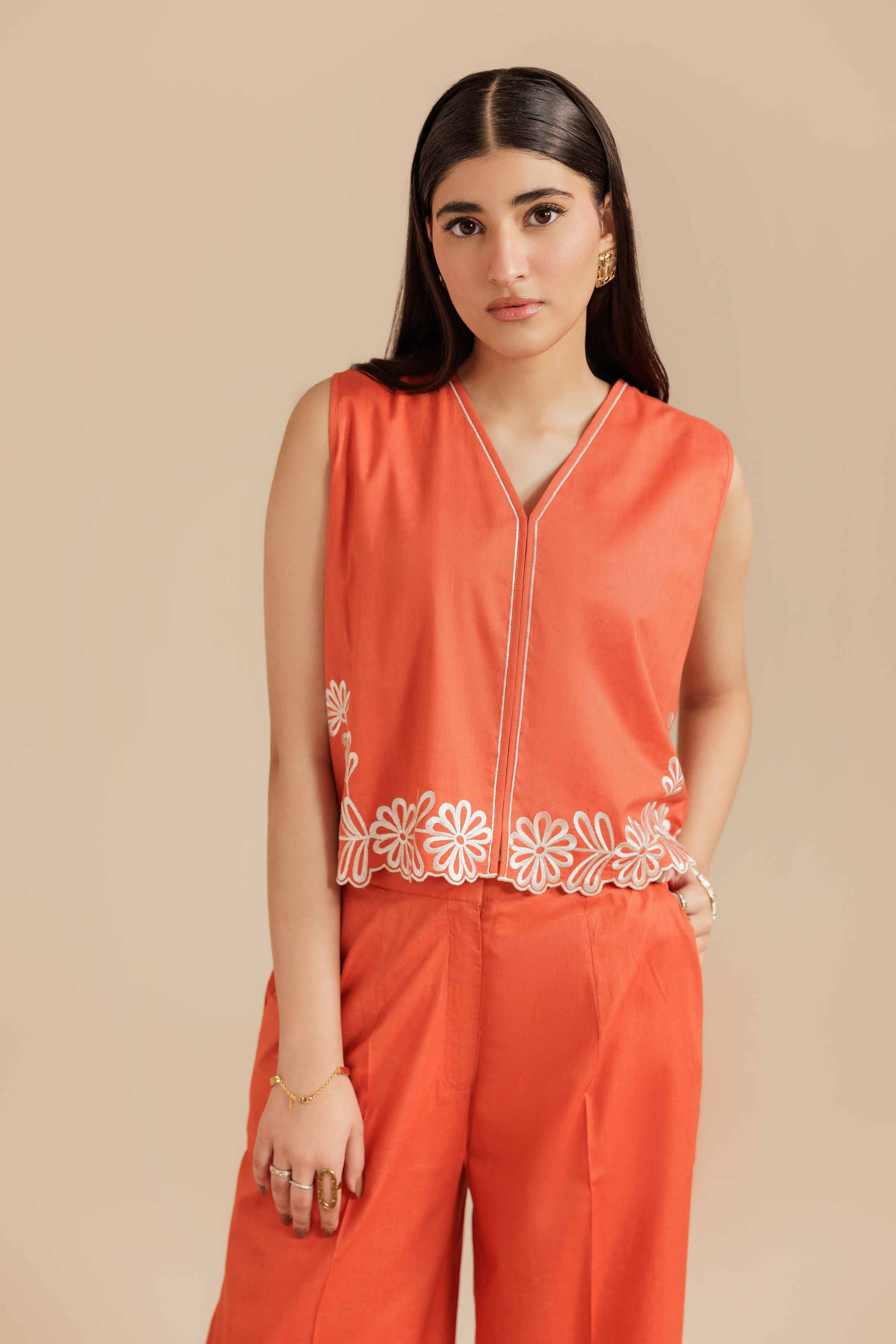 2 Piece - Embroidered Suit - AS25-117