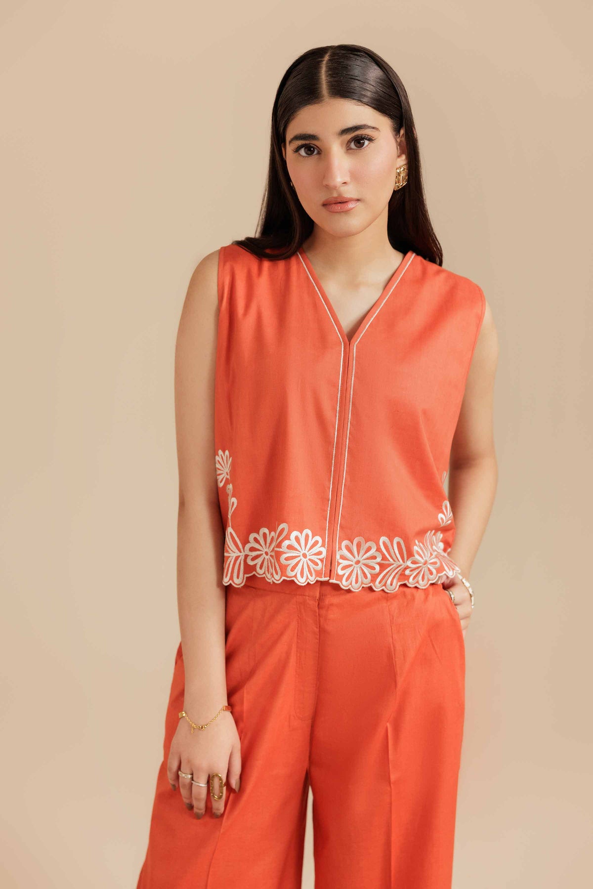 2 Piece - Embroidered Suit - AS25-117