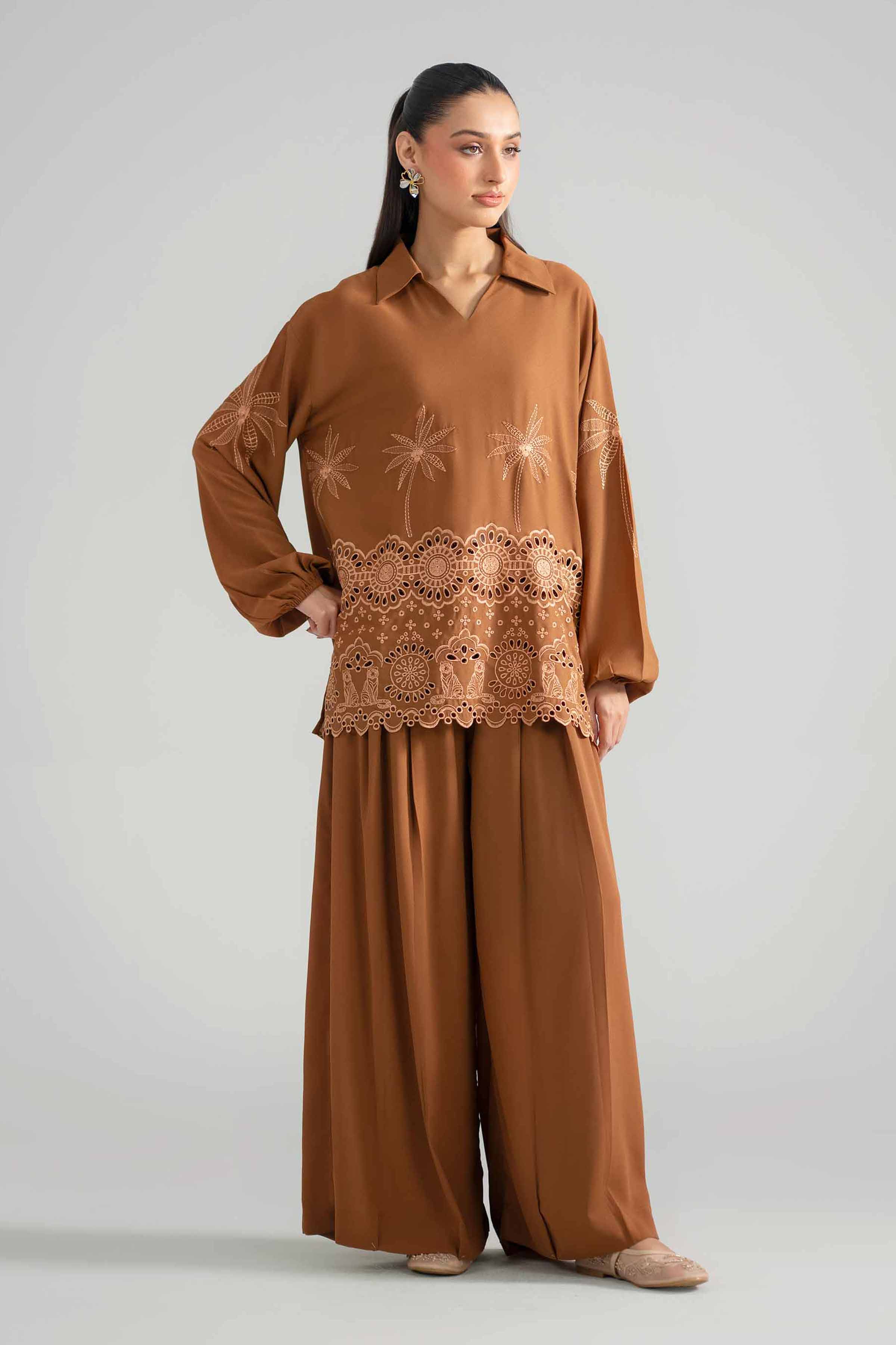 2 Piece - Embroidered Suit - AS26-55