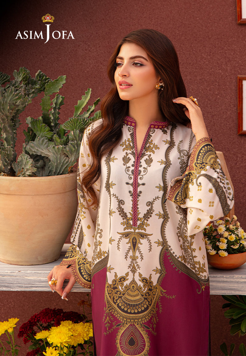 AJODD-05-XS PRINTED LAWN SILK 1 PC