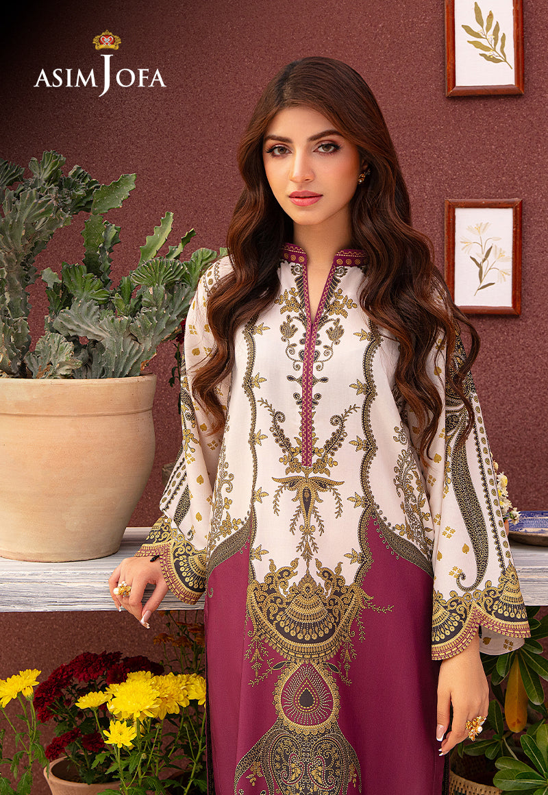AJODD-05-XS PRINTED LAWN SILK 1 PC