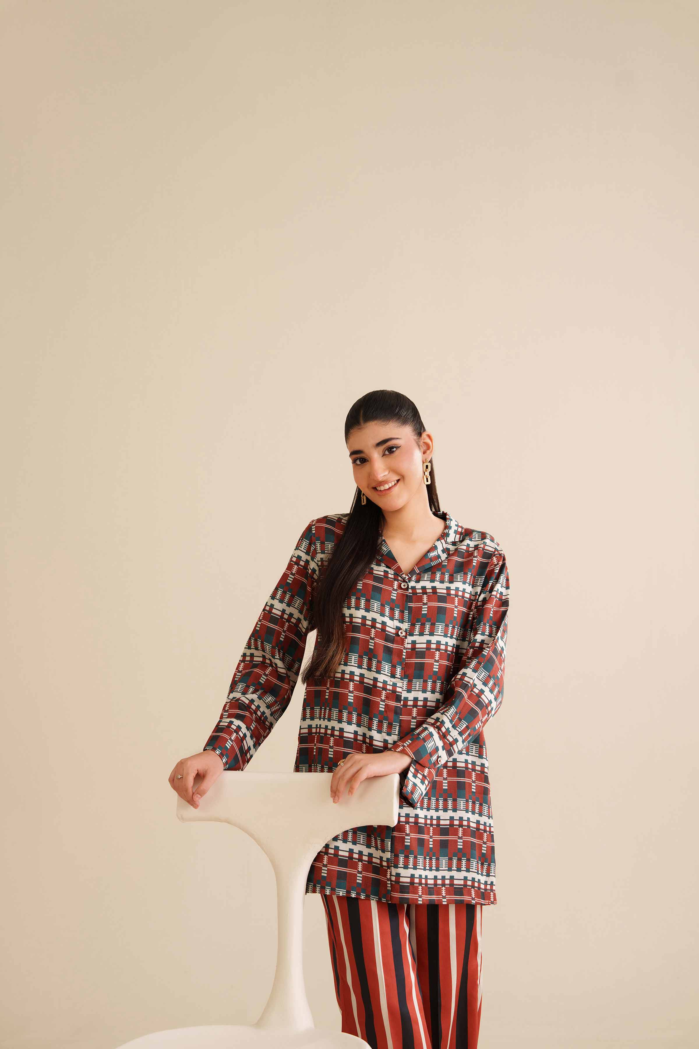 2 Piece - Printed Suit - AW25-13
