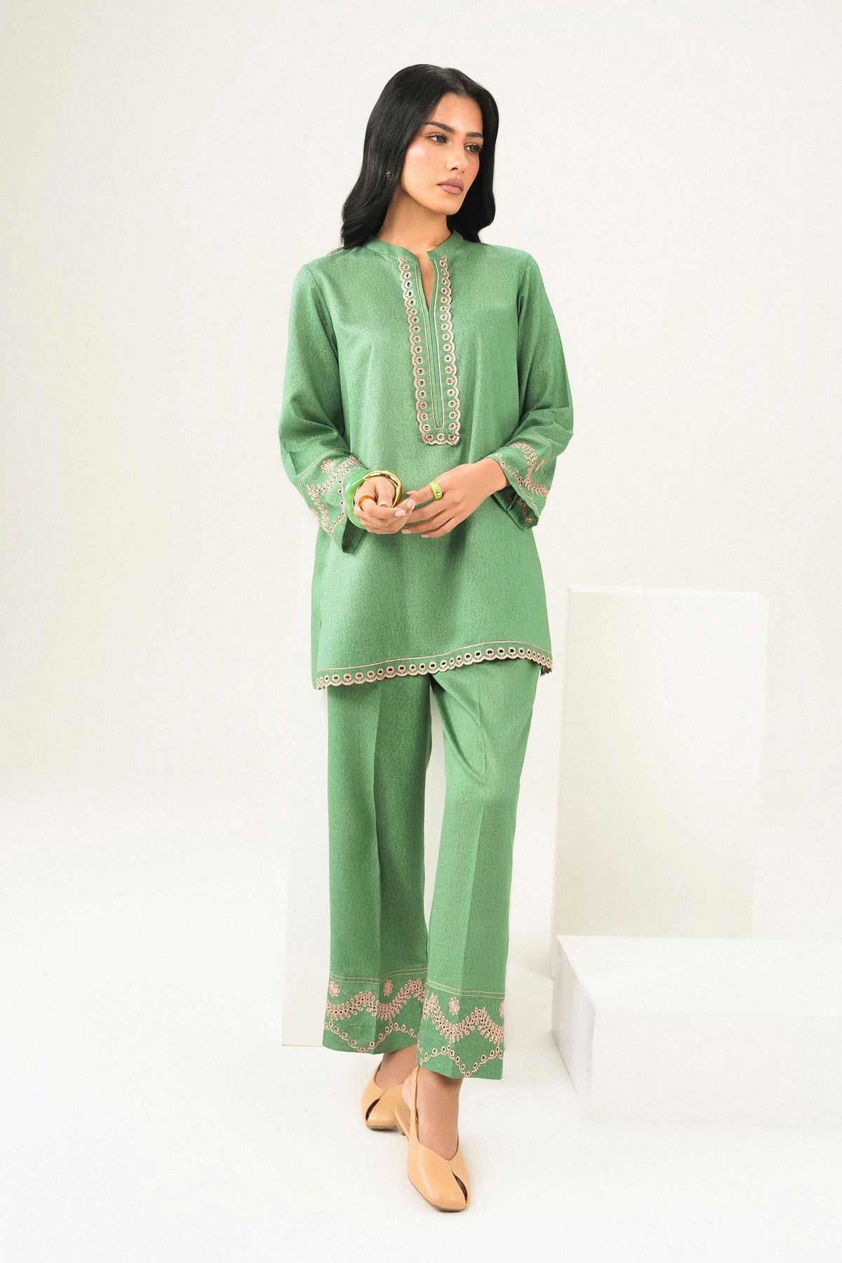 2 Piece - Embroidered Suit - AW25-31