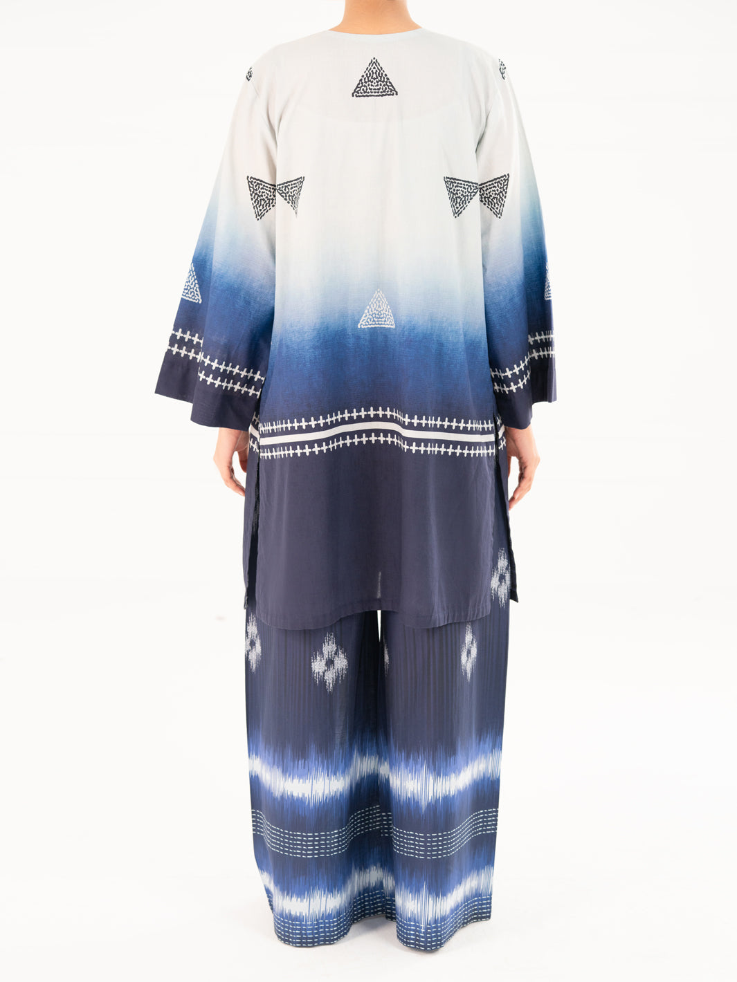 Blue Cambric Kurti - AWP-SLK-845