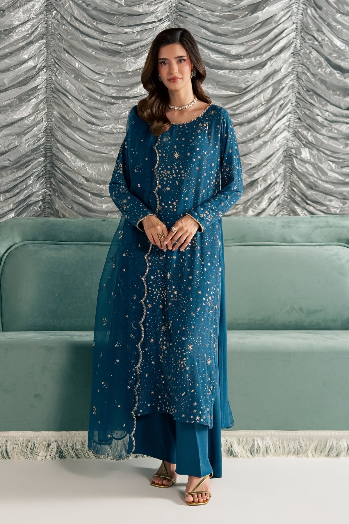 Aalana 3Pc - Festive Luxe Pret