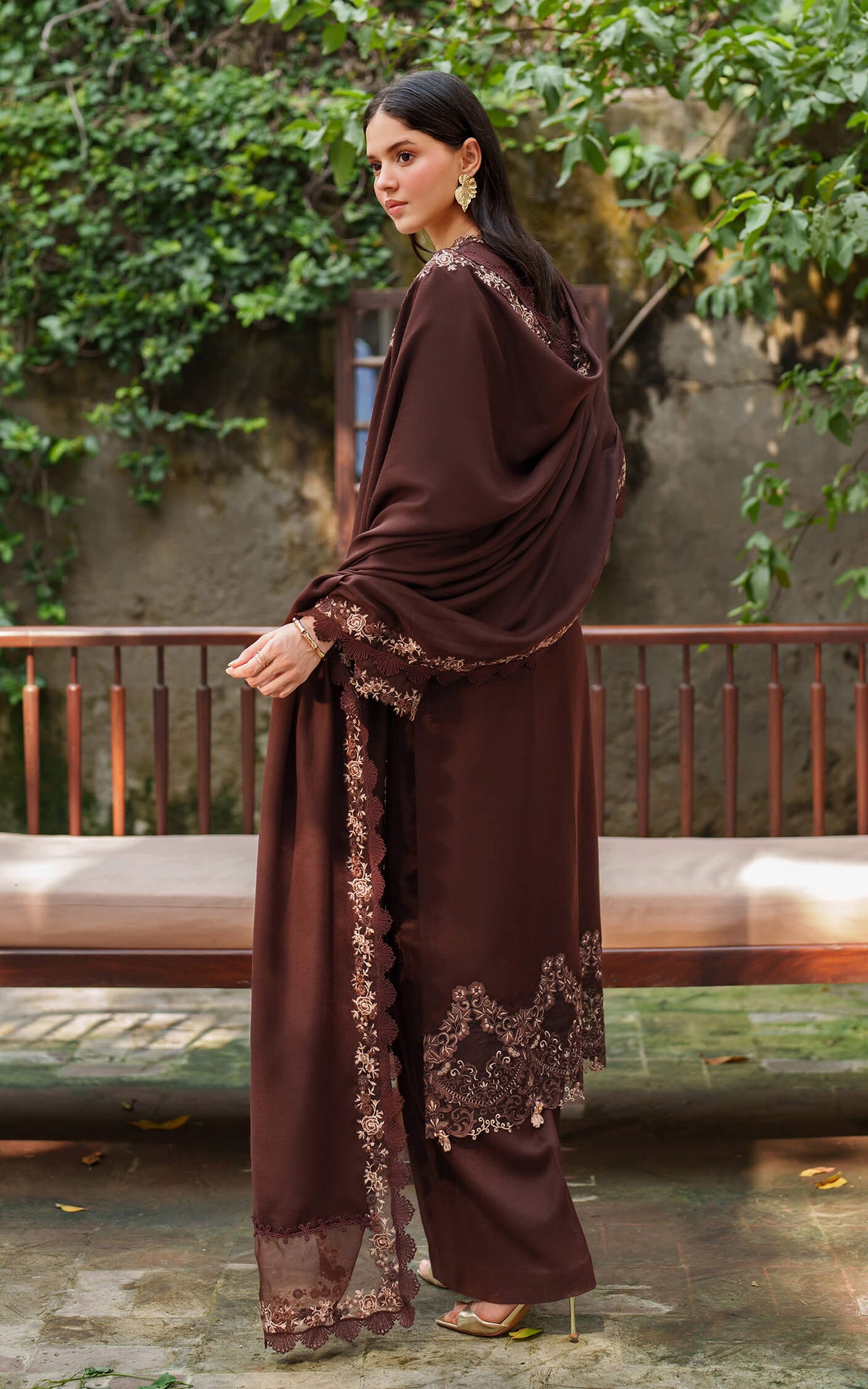 Aima LWC25-10 | 3pcs Embroidered Unstitched Winter