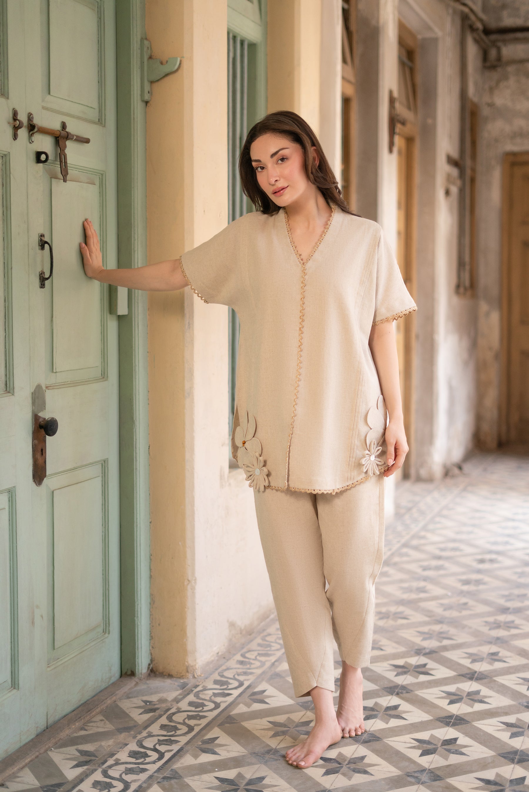 Almond Buff Matching Set