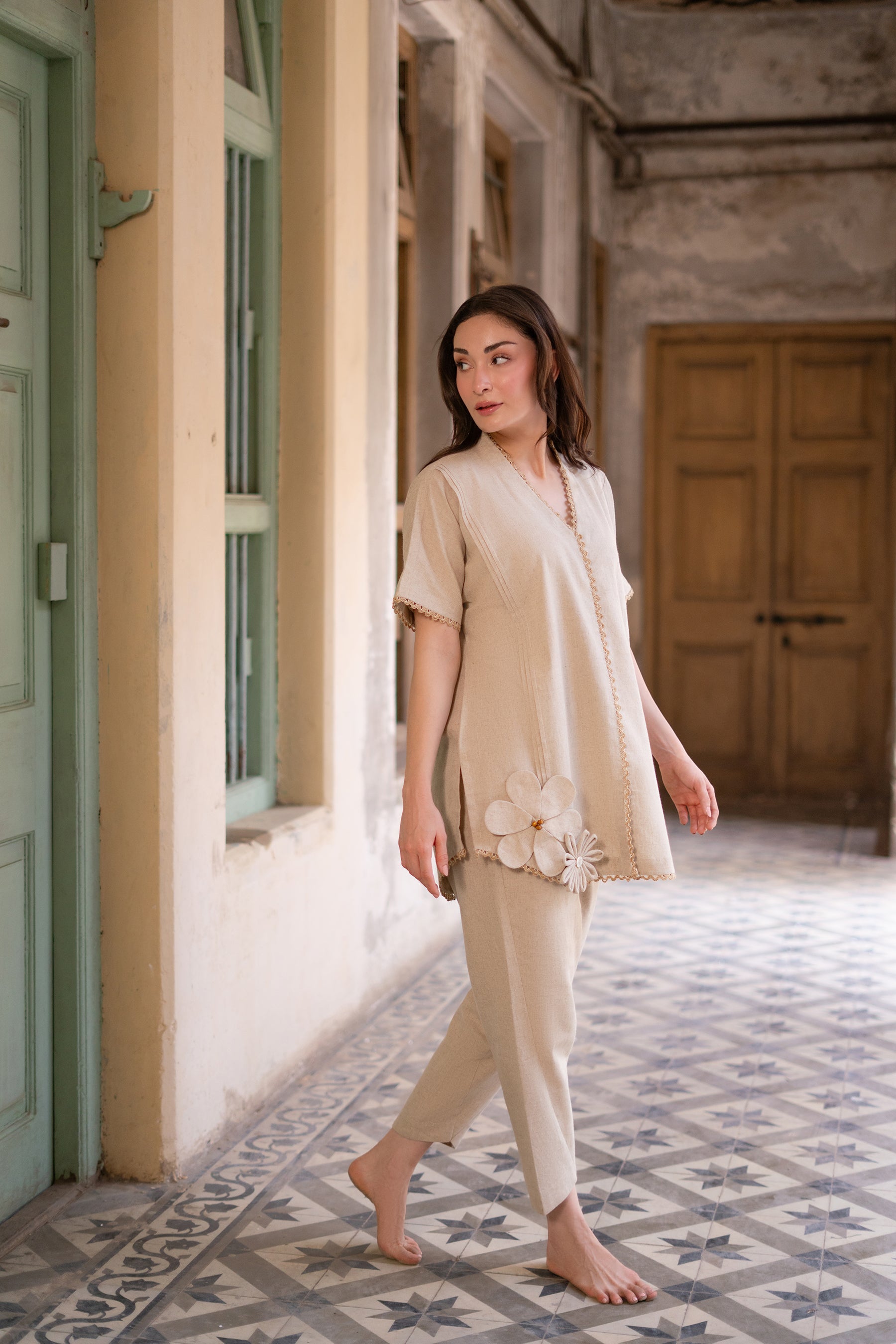 Almond Buff Matching Set