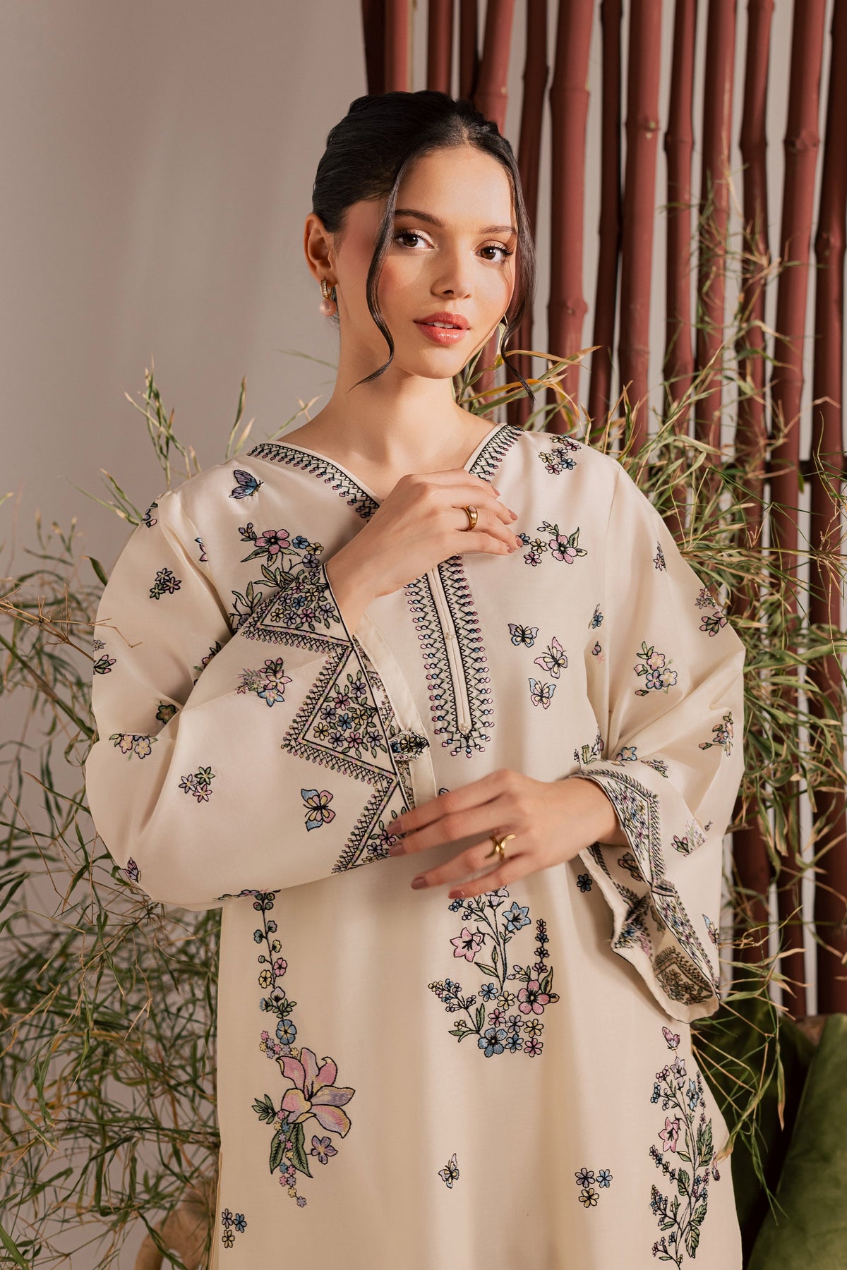 Anne 2Pc - Embroidered Lawn Dress