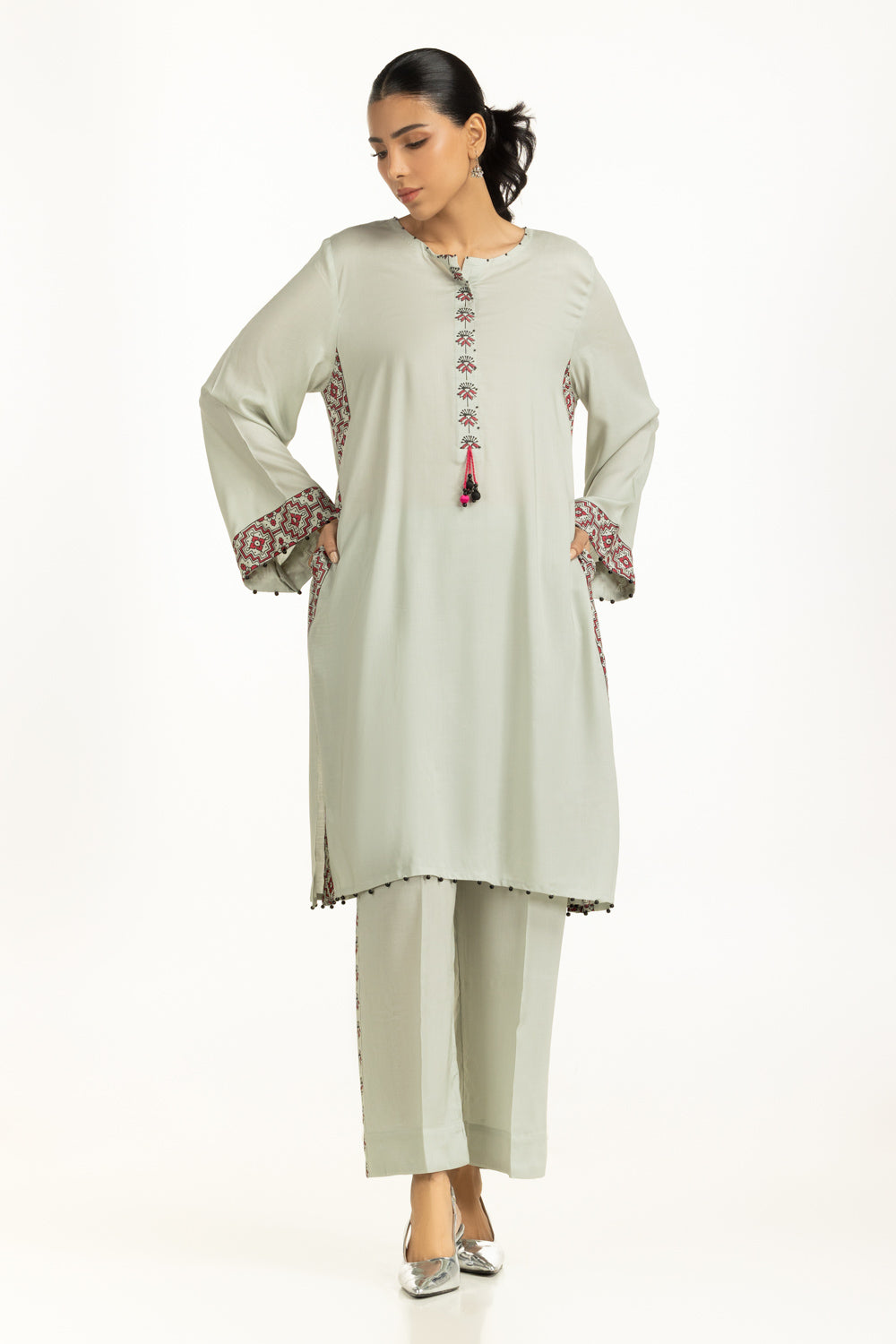 Arabic Linen Block Printed Co-Ord Set