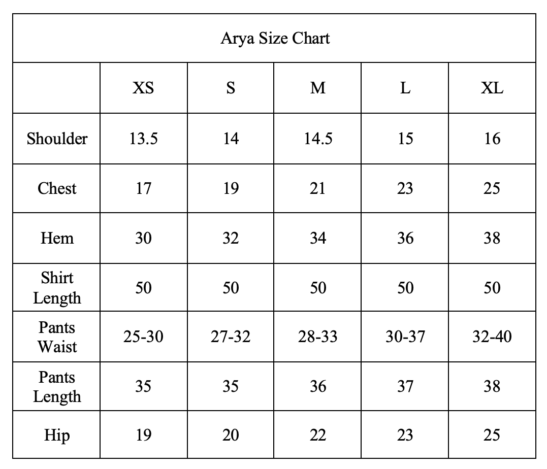https://cdn.shopify.com/s/files/1/0524/2070/6504/files/Aryasizechart.png?v=1752491684