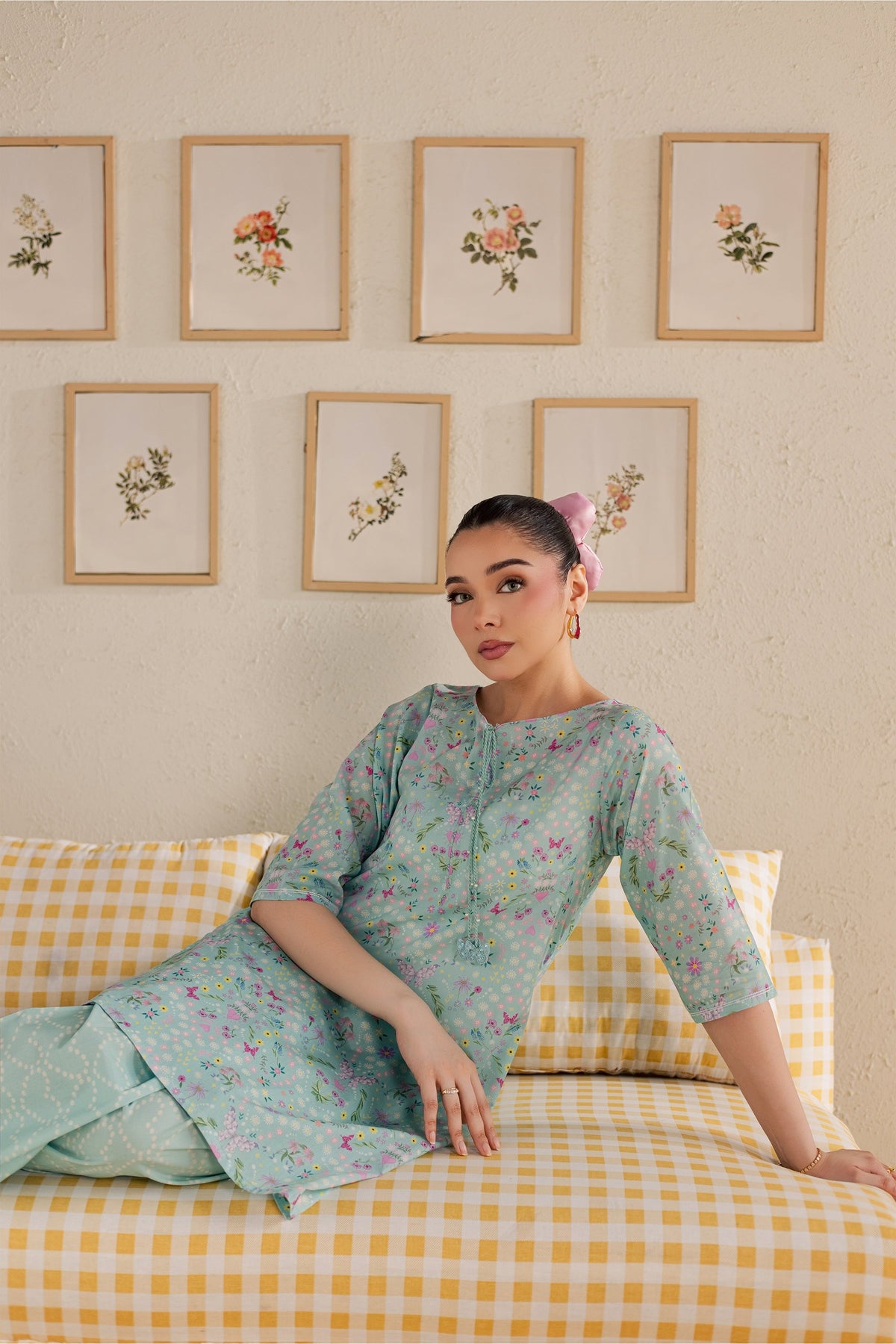 Atom 2Pc - Printed Lawn Dress