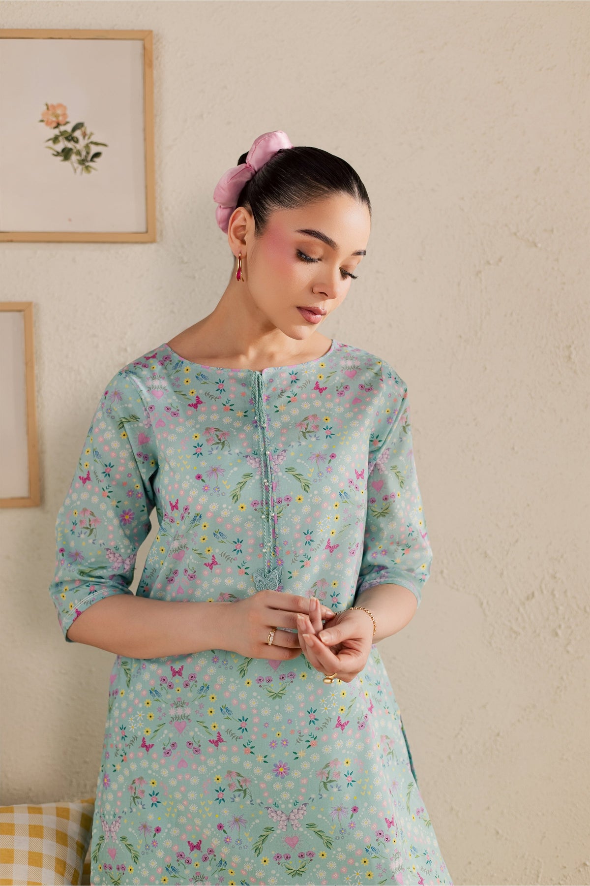 Atom 2Pc - Printed Lawn Dress
