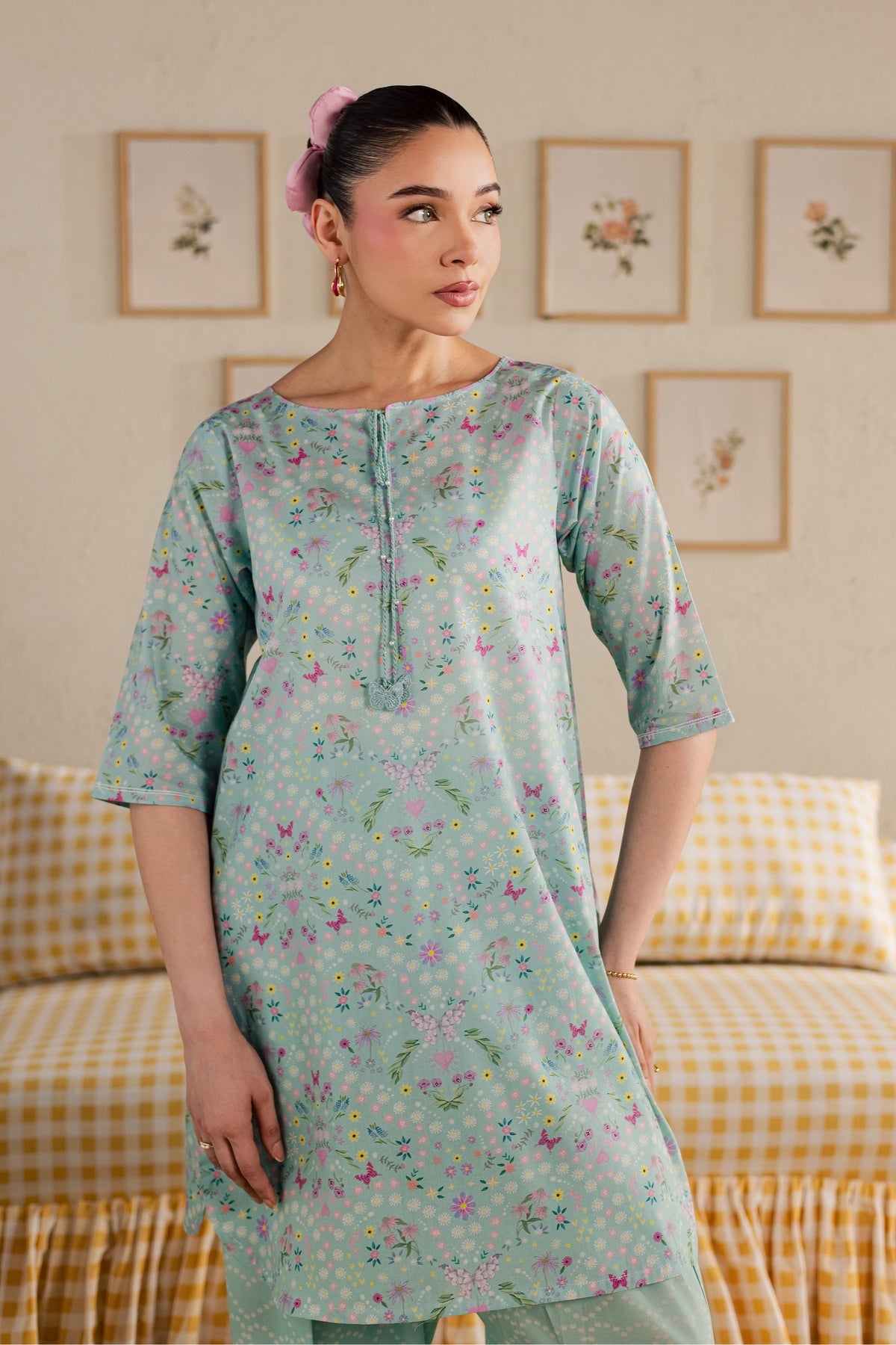 Atom 2Pc - Printed Lawn Dress